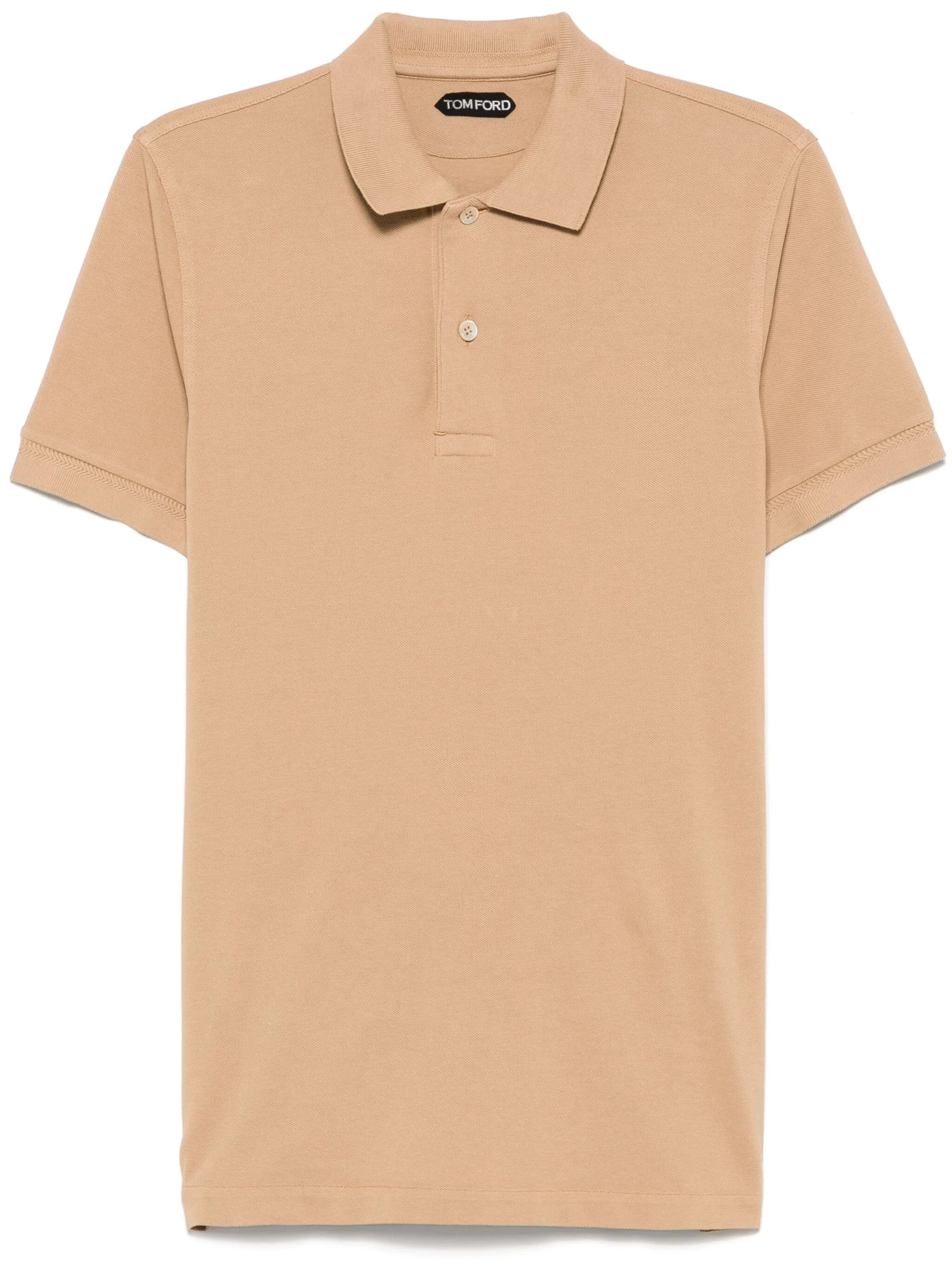 TOM FORD Cotton Polo Shirt Sand Beige – MAISONDEFASHION.COM