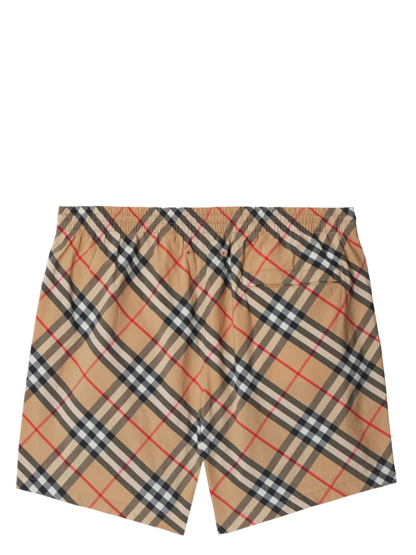 BURBERRY Check-print Drawstring Swim Shorts Archive Beige - MAISONDEFASHION.COM