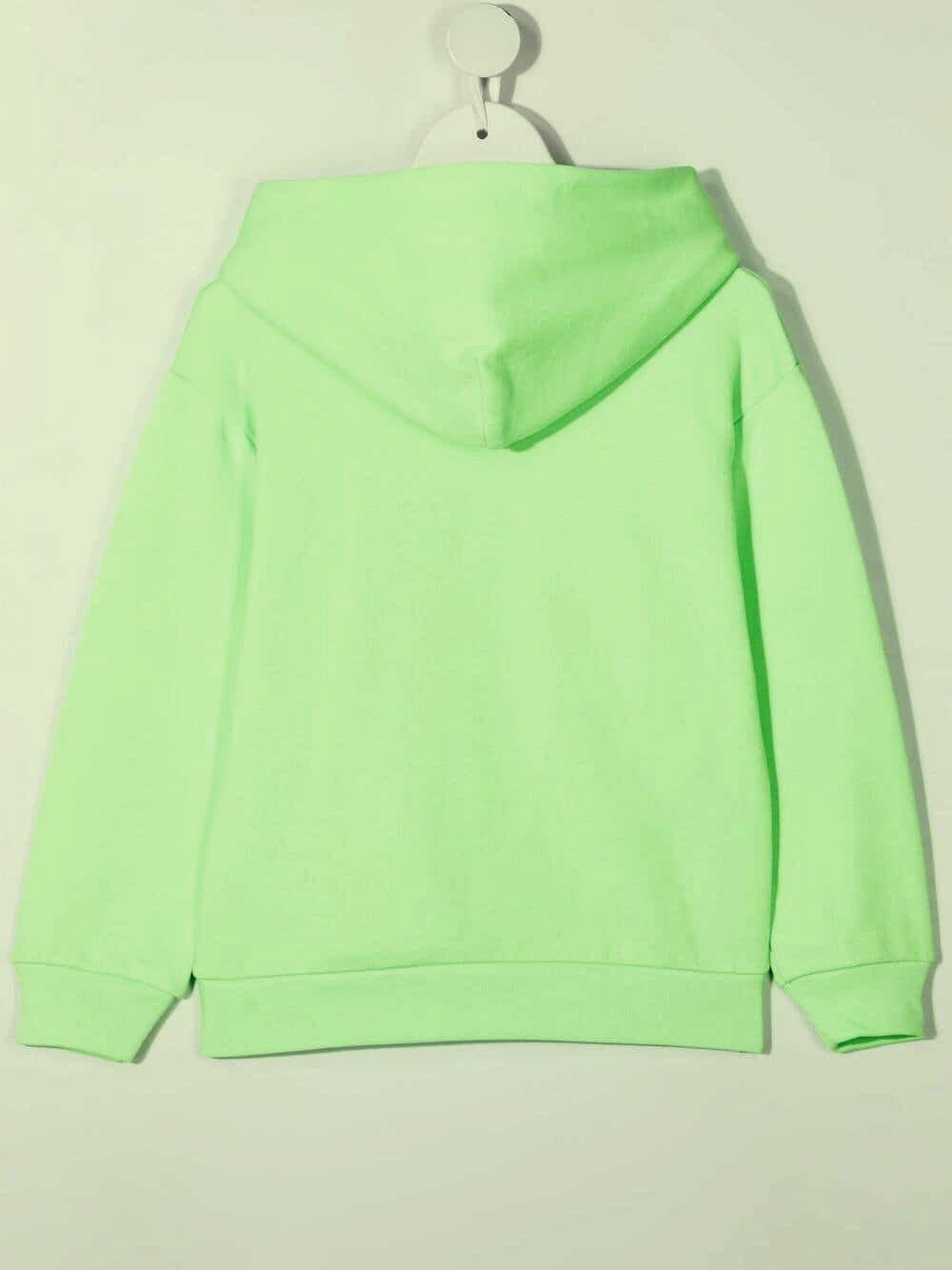 BALENCIAGA KIDS Copyright Logo Hoodie Green – MAISONDEFASHION.COM