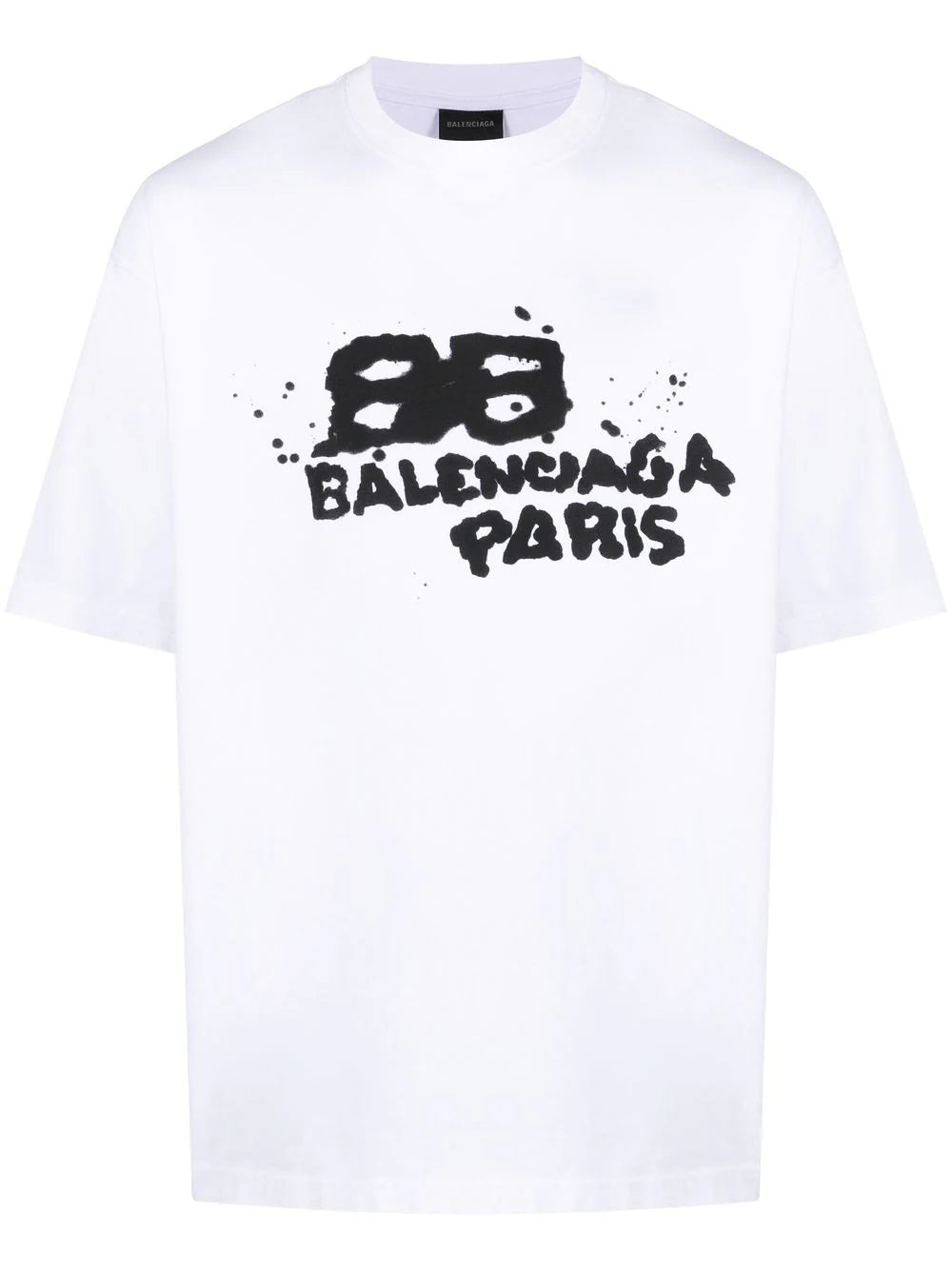 BALENCIAGA Hand Drawn BB Icon T-Shirt Medium Fit Vintage Jersey