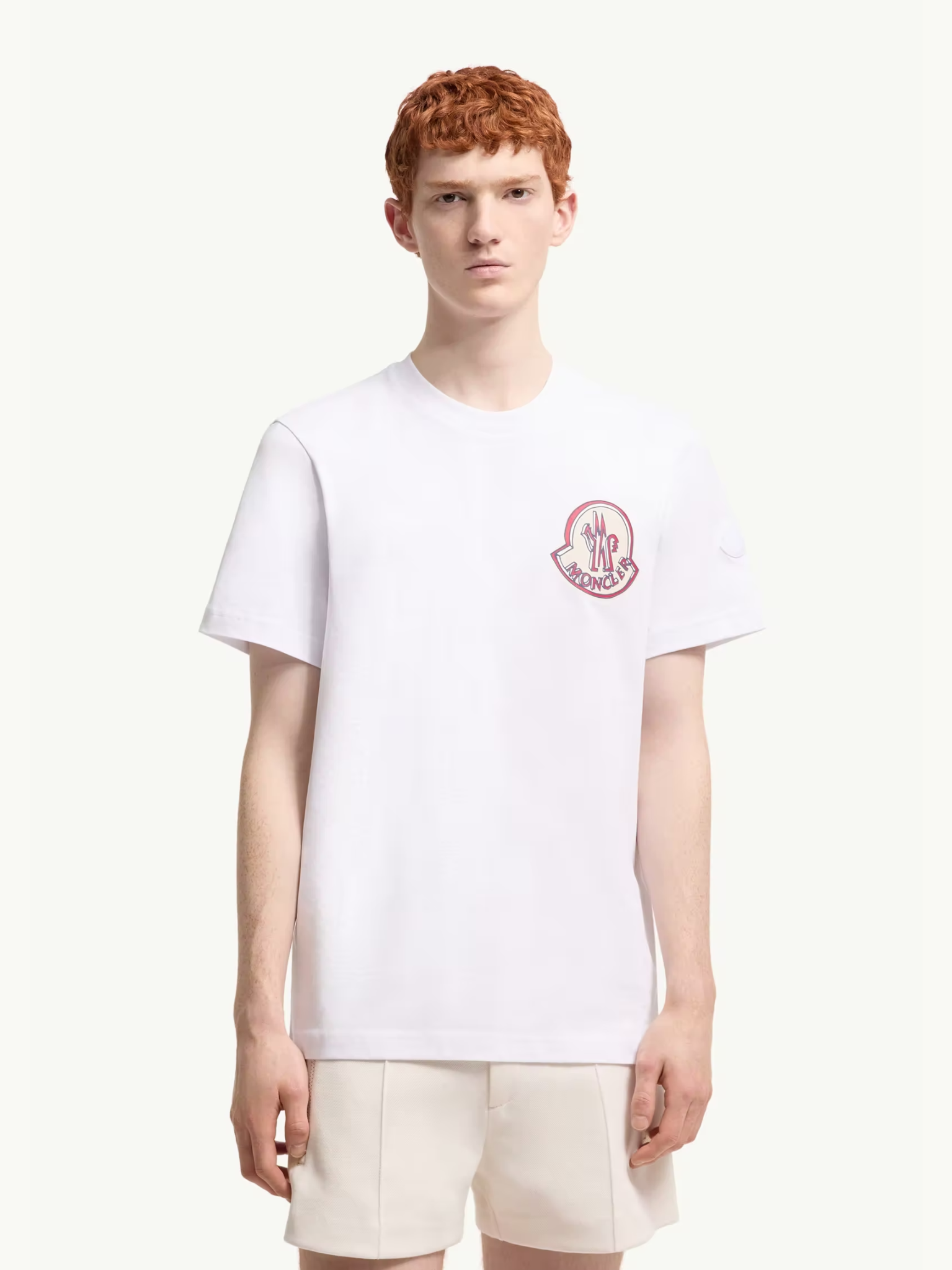 MONCLER Hand-Drawn Effect Logo T-Shirt White – MAISONDEFASHION.COM