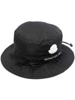 MONCLER GENIUS X 2 MONCLER 1952 Logo Bucket Hat Black
