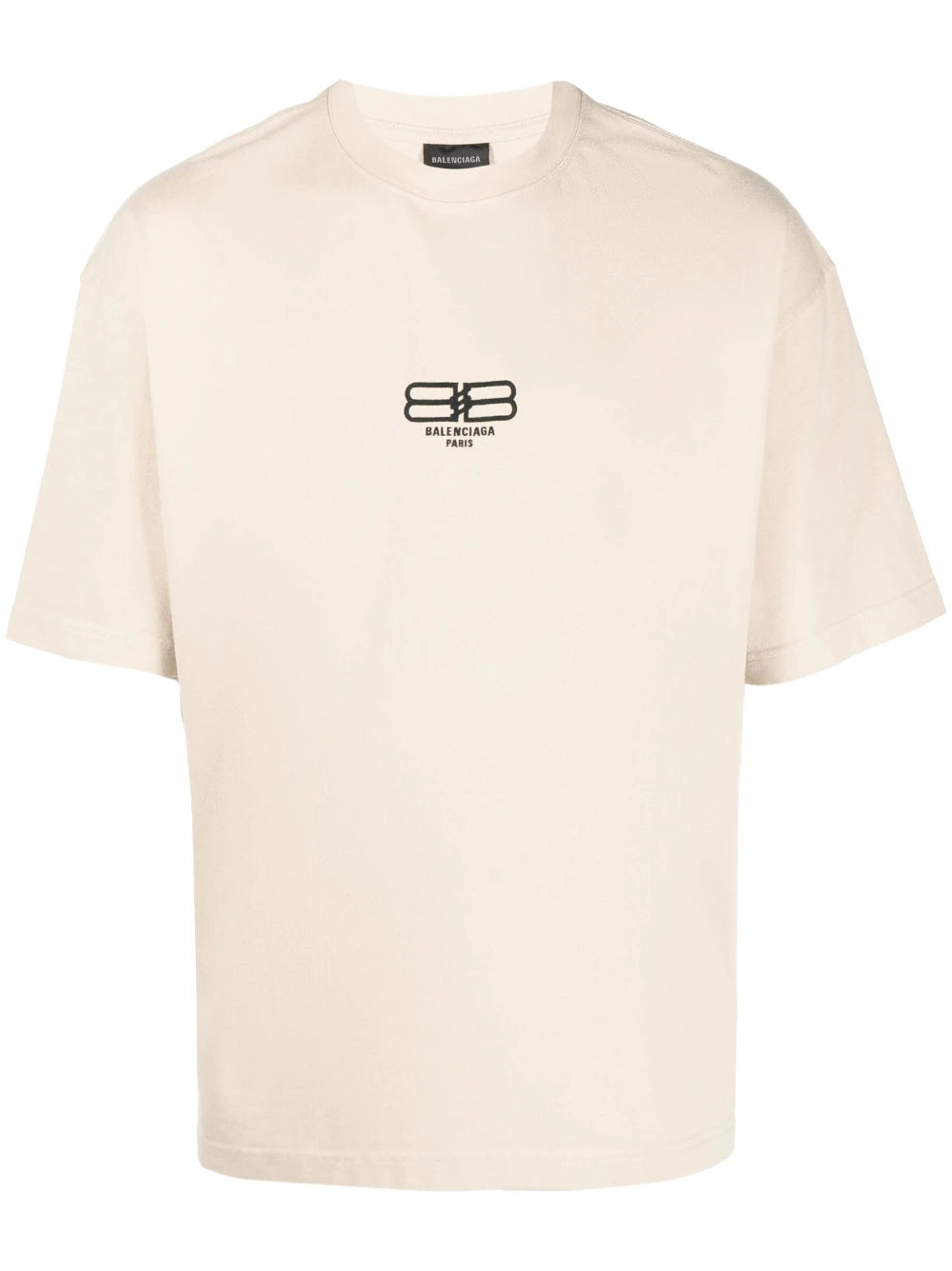 BALENCIAGA BB Paris Icon Logo Embroidered Medium Fit T-Shirt