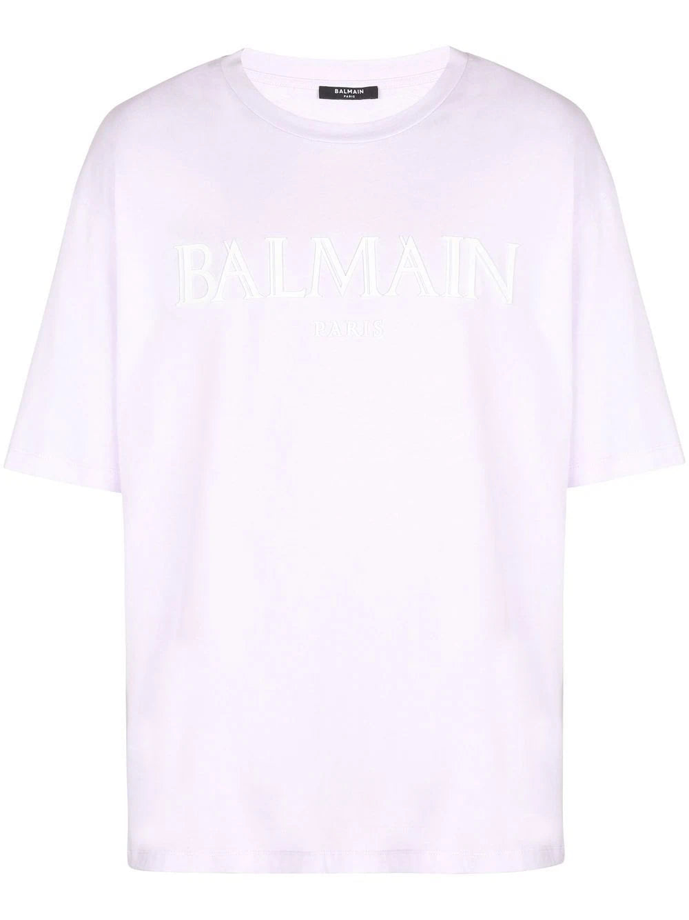 BALMAIN MEN Loose SS T-Shirt Light Lilac/White