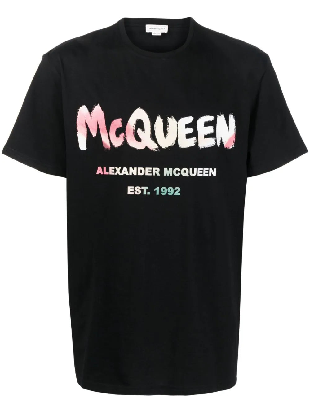 トップス Alexander McQUEEN OVER T MCQ GRAFFI TEE ALEXANDER MCQUEEN Oversized Graffiti Logo Multi Print T-Shirt