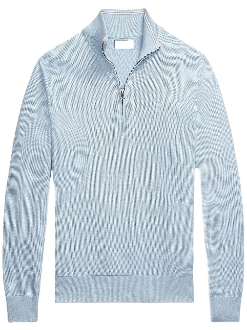 スウェット・トレーナー RALPH LAUREN Logo Embroidered Cotton Half Zip Sweatshirt Nav Polo Ralph Lauren Logo-embroidered Cotton-jersey Half-zip