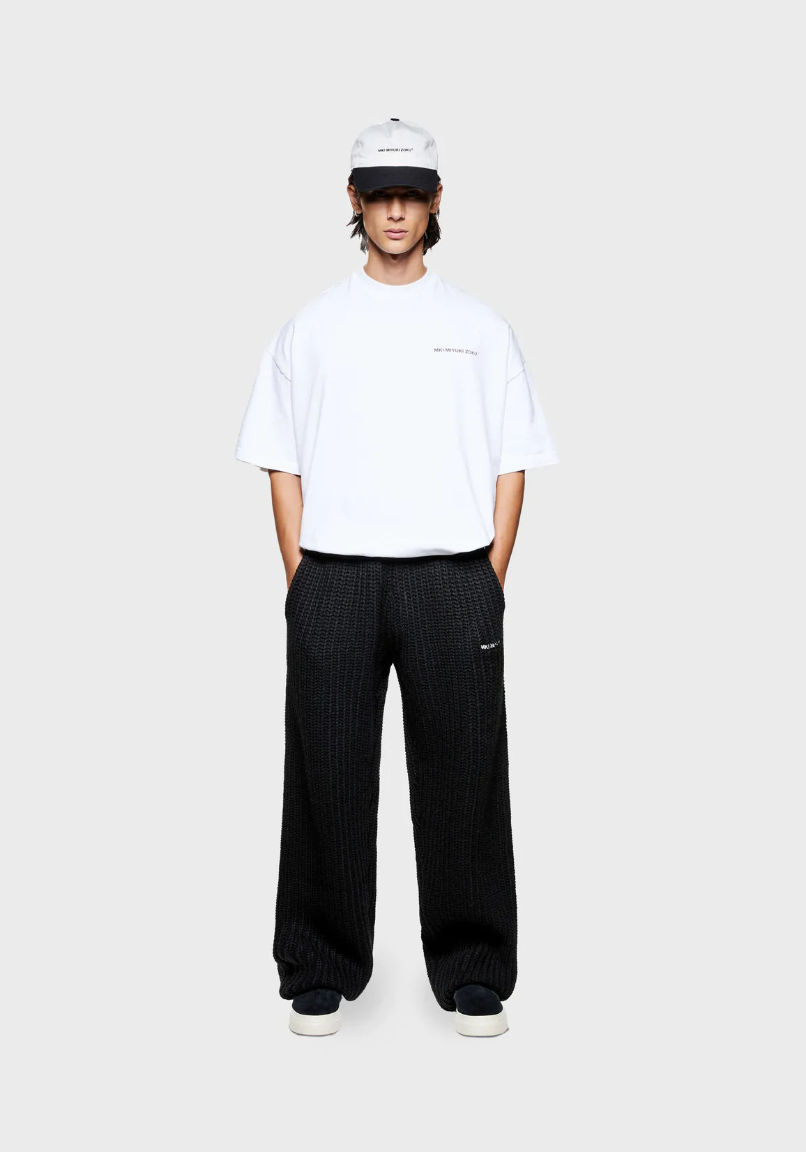 もちこ様　　soyy. Urake ribcut pants Mama B Raro S Lieveto Textured Trouser in Lievito
