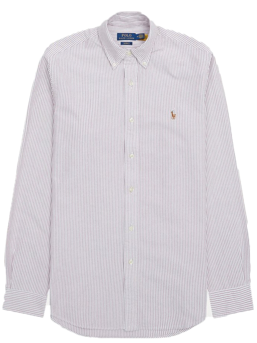 スウェット・トレーナー RALPH LAUREN Logo Embroidered Cotton Striped Shirt Pink RALPH LAUREN Logo Embroidered Cotton Striped Shirt Pink