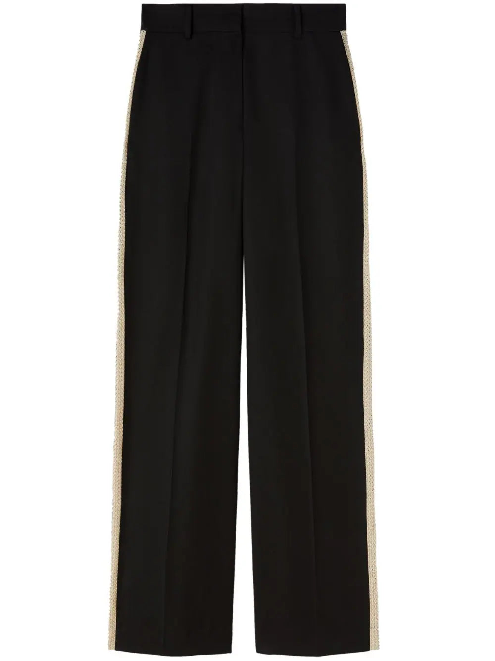 パンツ PALM ANGELS WOMEN Knit Tape Suit Pants Black/Off White PALM ANGELS WOMEN Knit Tape Suit Pants Black/Off White