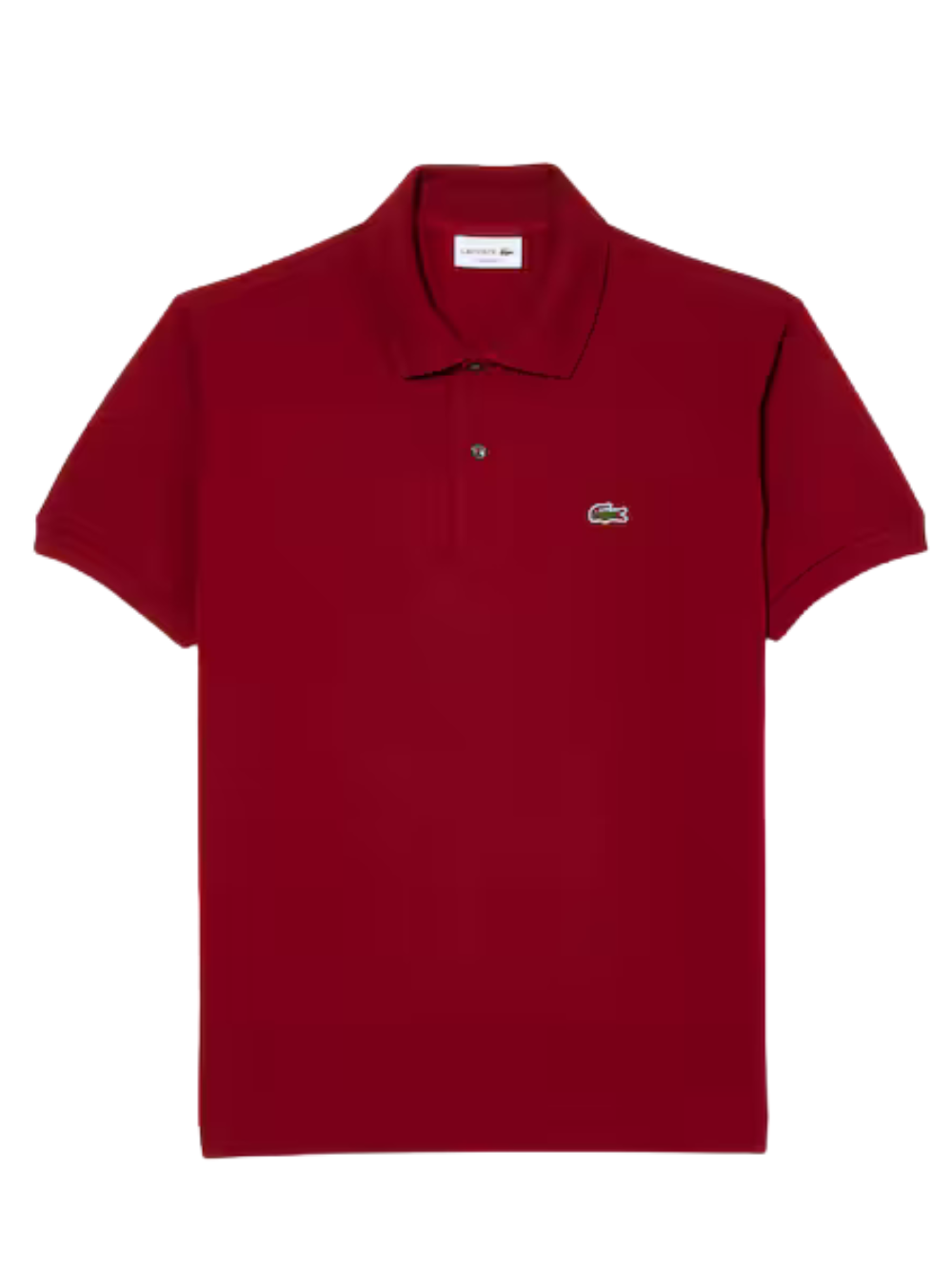 LACOSTE Classic Fit L.12.12 Original Polo Shirt Dark Red - MAISONDEFASHION.COM