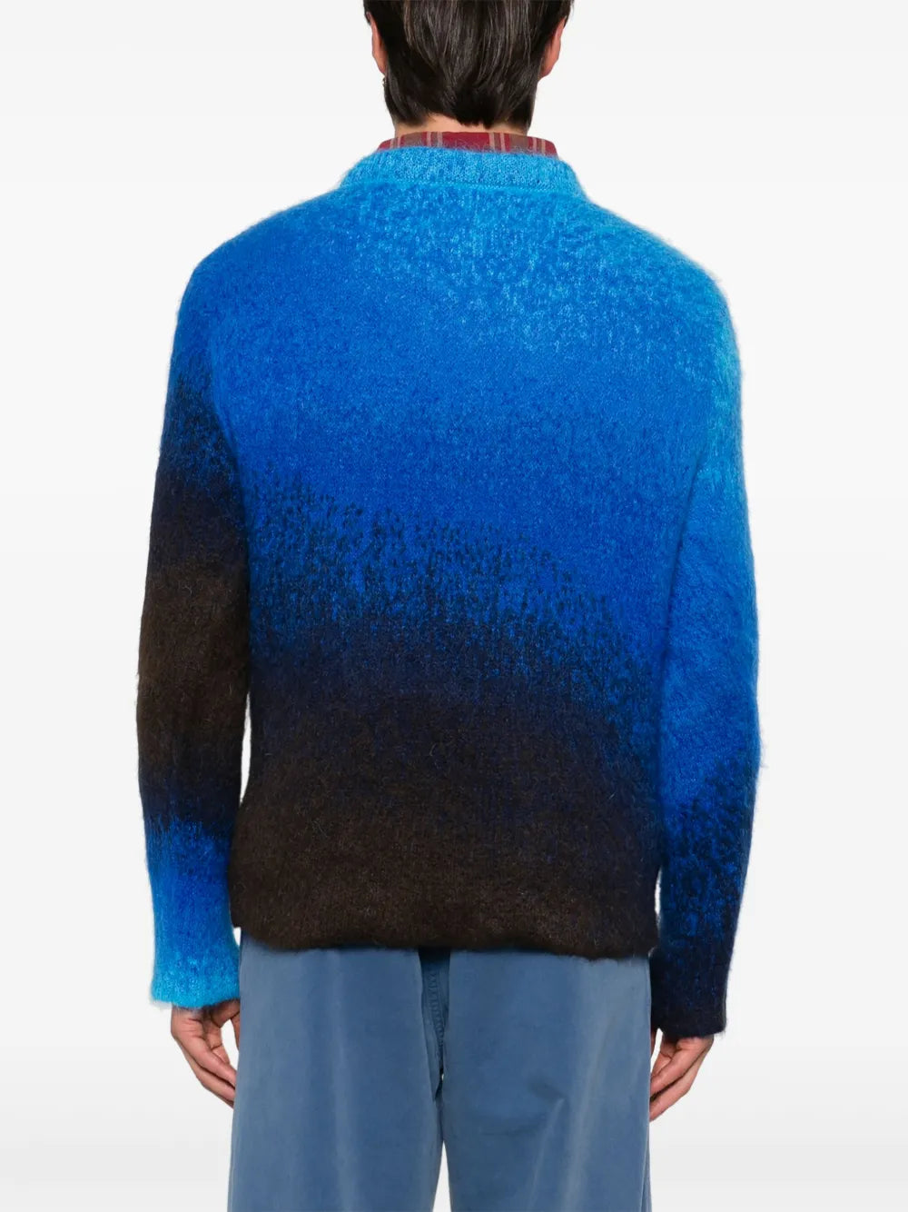 ERL Gradient Knit Sweater Blue - MAISONDEFASHION.COM