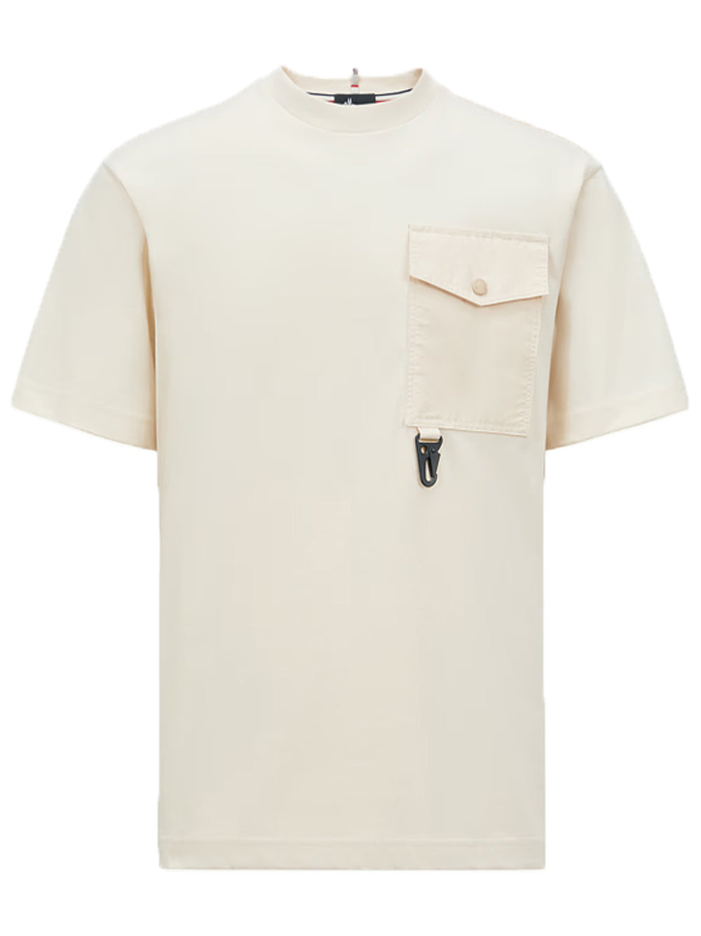 MONCLER GRENOBLE Pocket Cotton T-Shirt Cream MONCLER GRENOBLE Pocket Cotton T-Shirt Cream