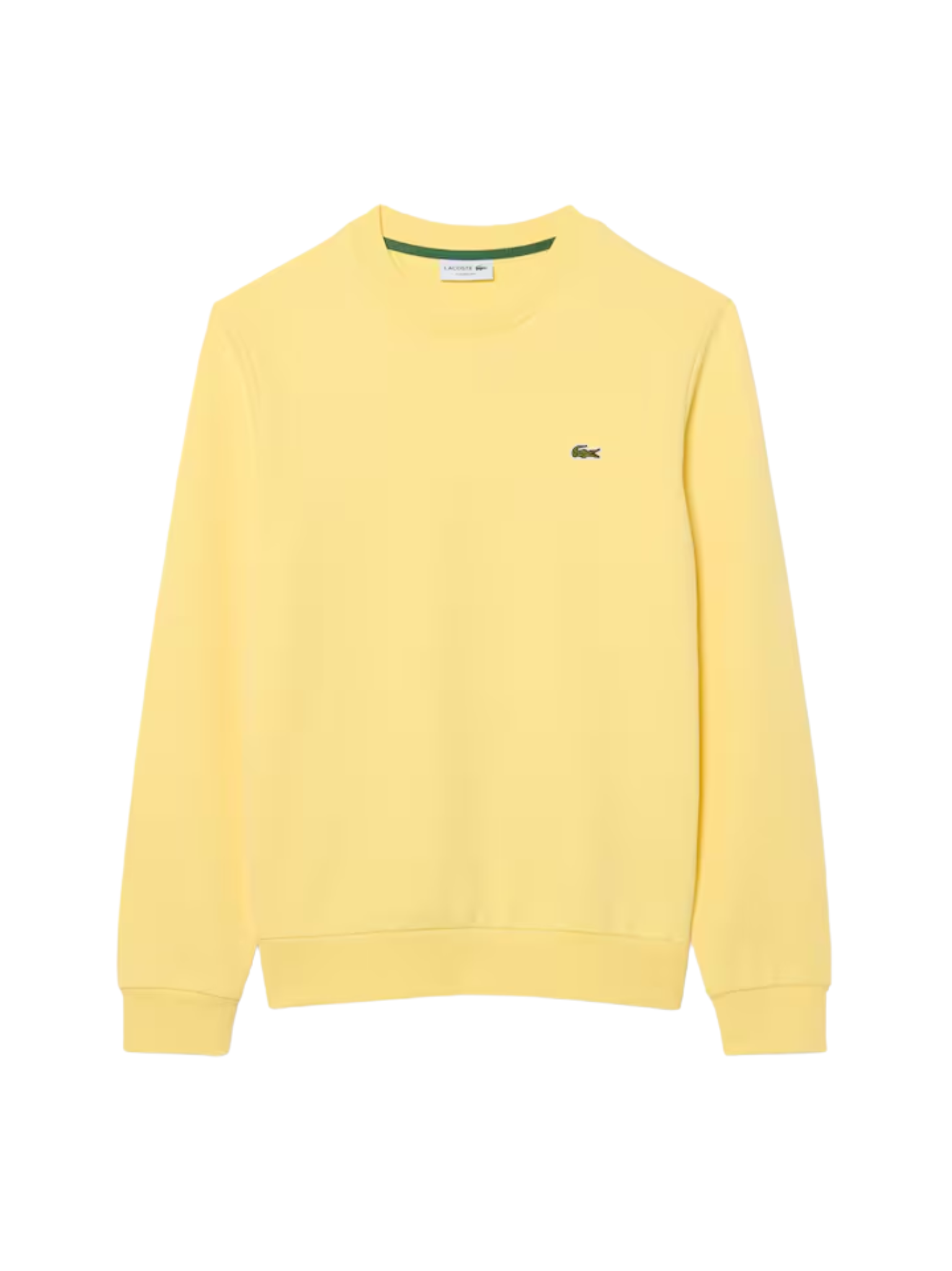LACOSTE Classic Fit Fleece Sweatshirt Pastel Yellow