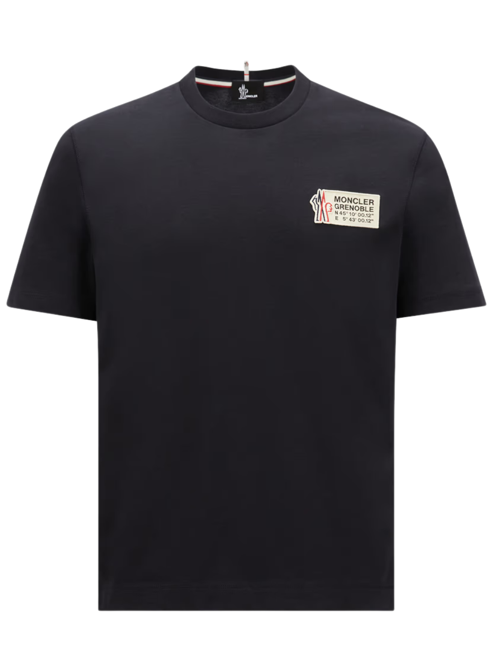 Tシャツ・カットソー MONCLER GRENOBLE Logo Co-Ordinates Embroidered T-Shirt Navy MONCLER GRENOBLE Logo Co-Ordinates Embroidered T-Shirt Navy