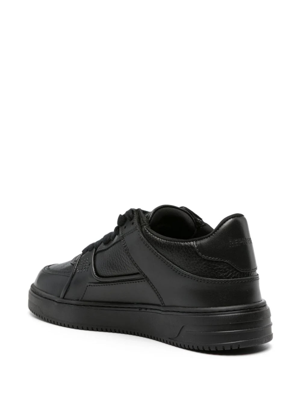 REPRESENT Apex Panelled Leather Sneakers Triple Black