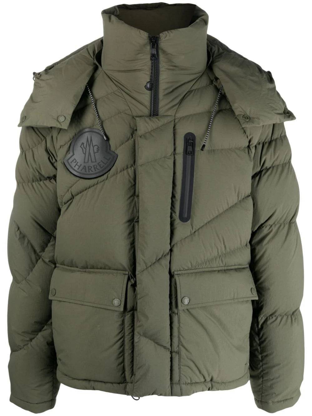 MONCLER GENIUS X PHARRELL WILLIAMS Short Down Jacket Olive