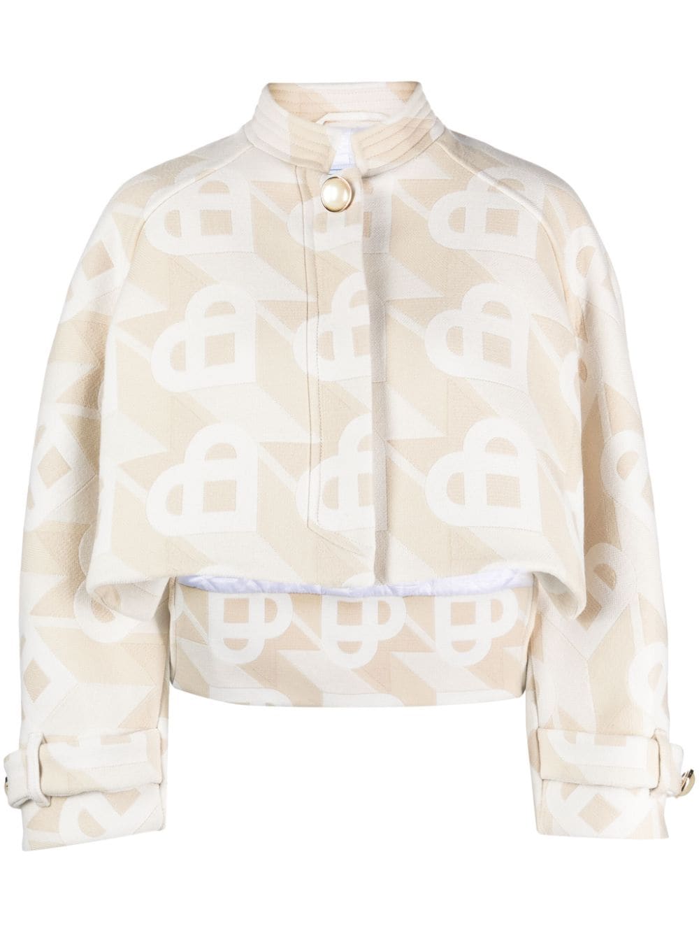 ダウンジャケット・コート CASABLANCA WOMEN Short Suit Cropped Jacket Heart Monogramme CASABLANCA WOMEN Short Suit Cropped Jacket Heart Monogramme