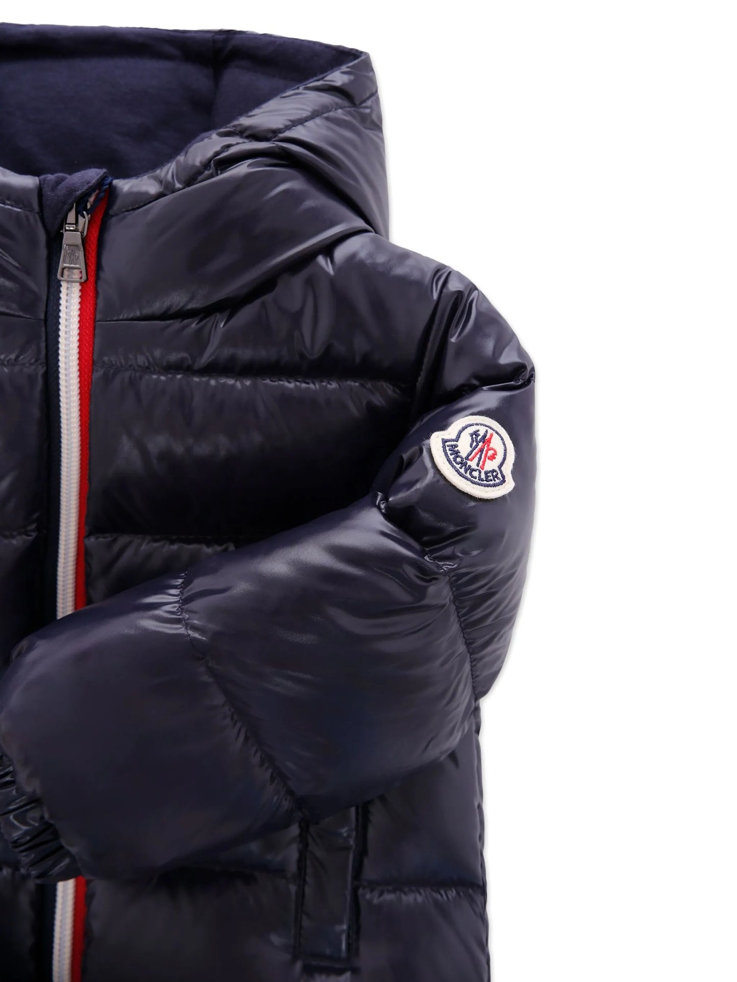 MONCLER BABY Boys New Aubert Hooded Down Jacket Navy - MAISONDEFASHION.COM