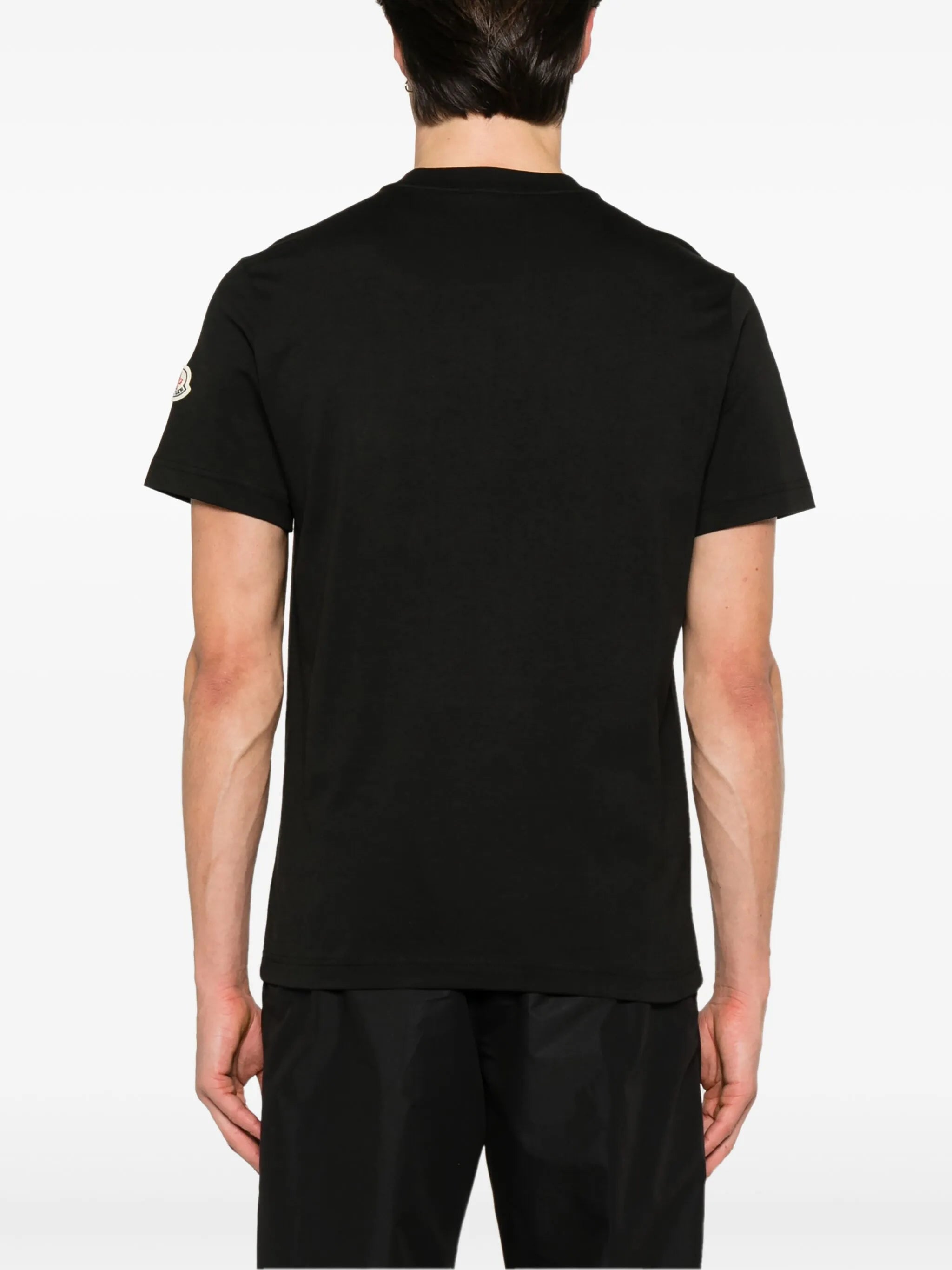 MONCLER Monogram Cotton T-Shirt Black – MAISONDEFASHION.COM