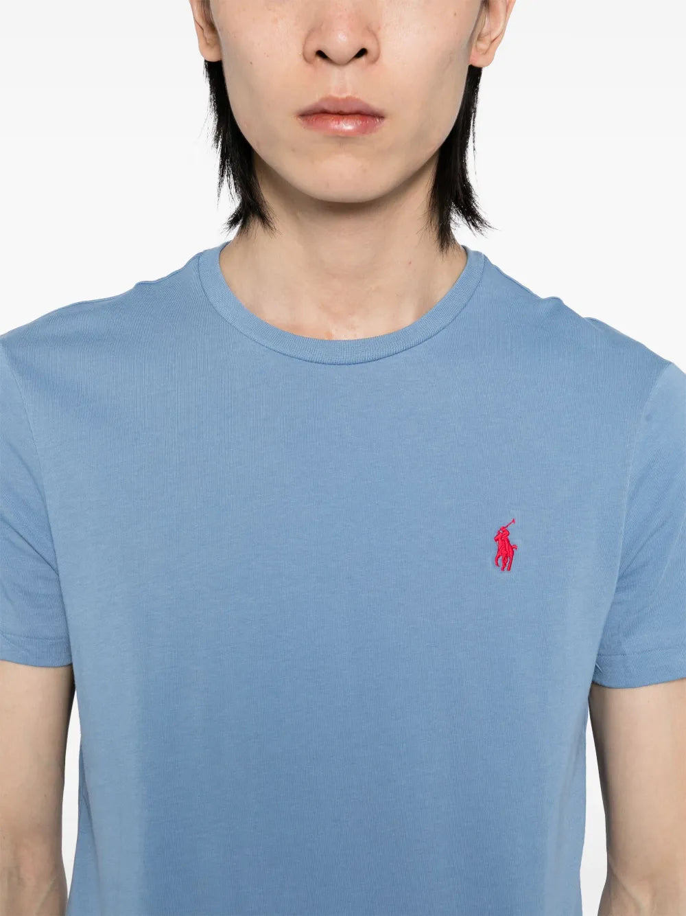 Tシャツ・カットソー RALPH LAUREN Logo-detail Short-sleeved T-shirt Blue RALPH LAUREN Logo-detail Short-sleeved T-shirt Blue