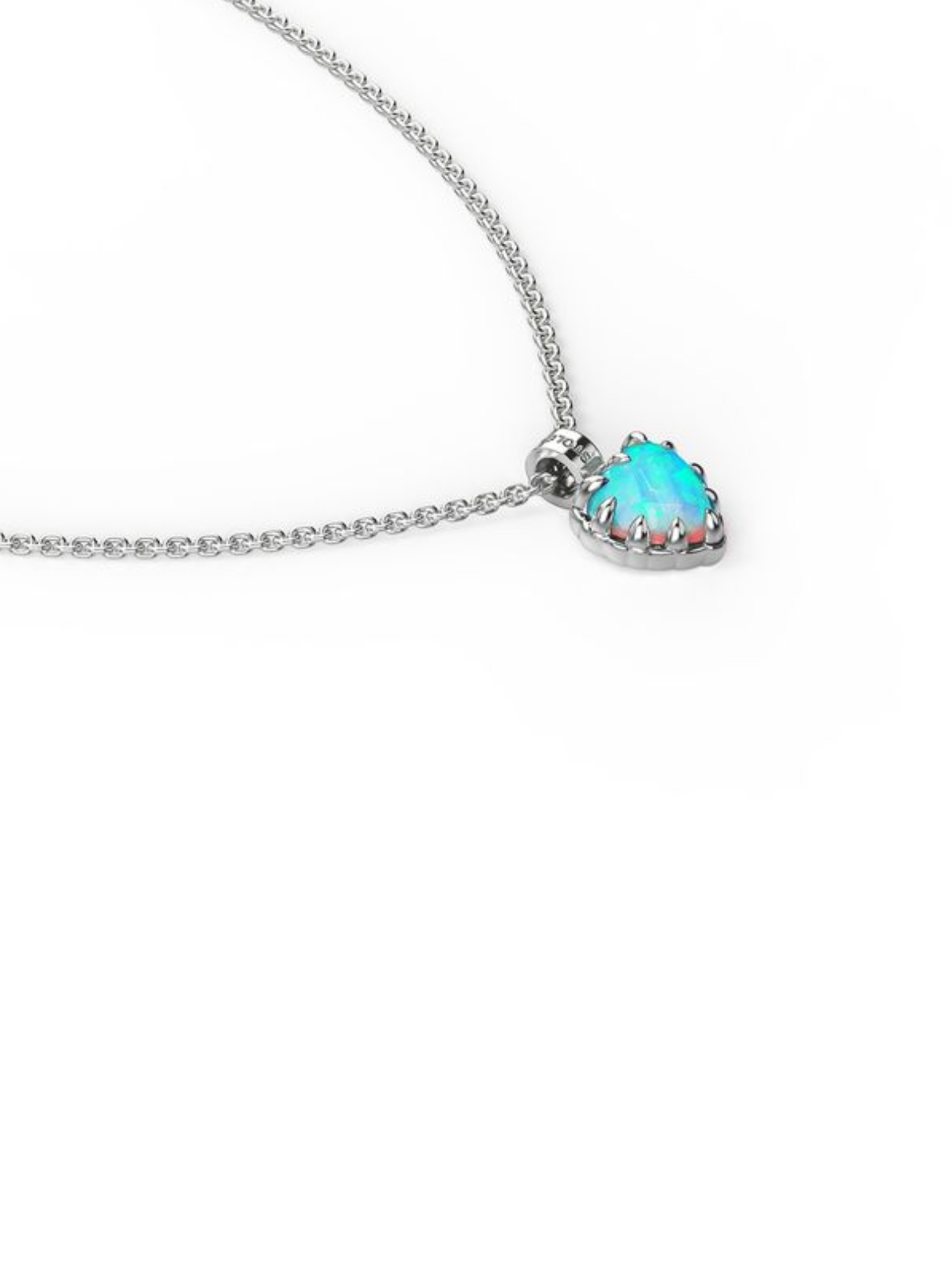 STOLEN GIRLFRIENDS CLUB WOMEN Love Claw Opal Necklace Silver 
