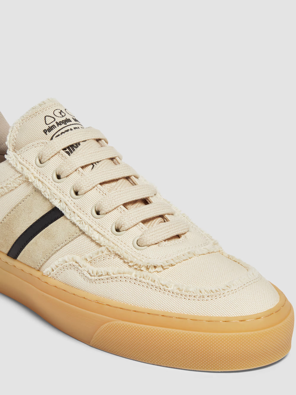スニーカー MONCLER GENIUS X PALM ANGELS Monaco2 Low Top Sneakers Beige MONCLER GENIUS X PALM ANGELS Monaco2 Low Top Sneakers Beige