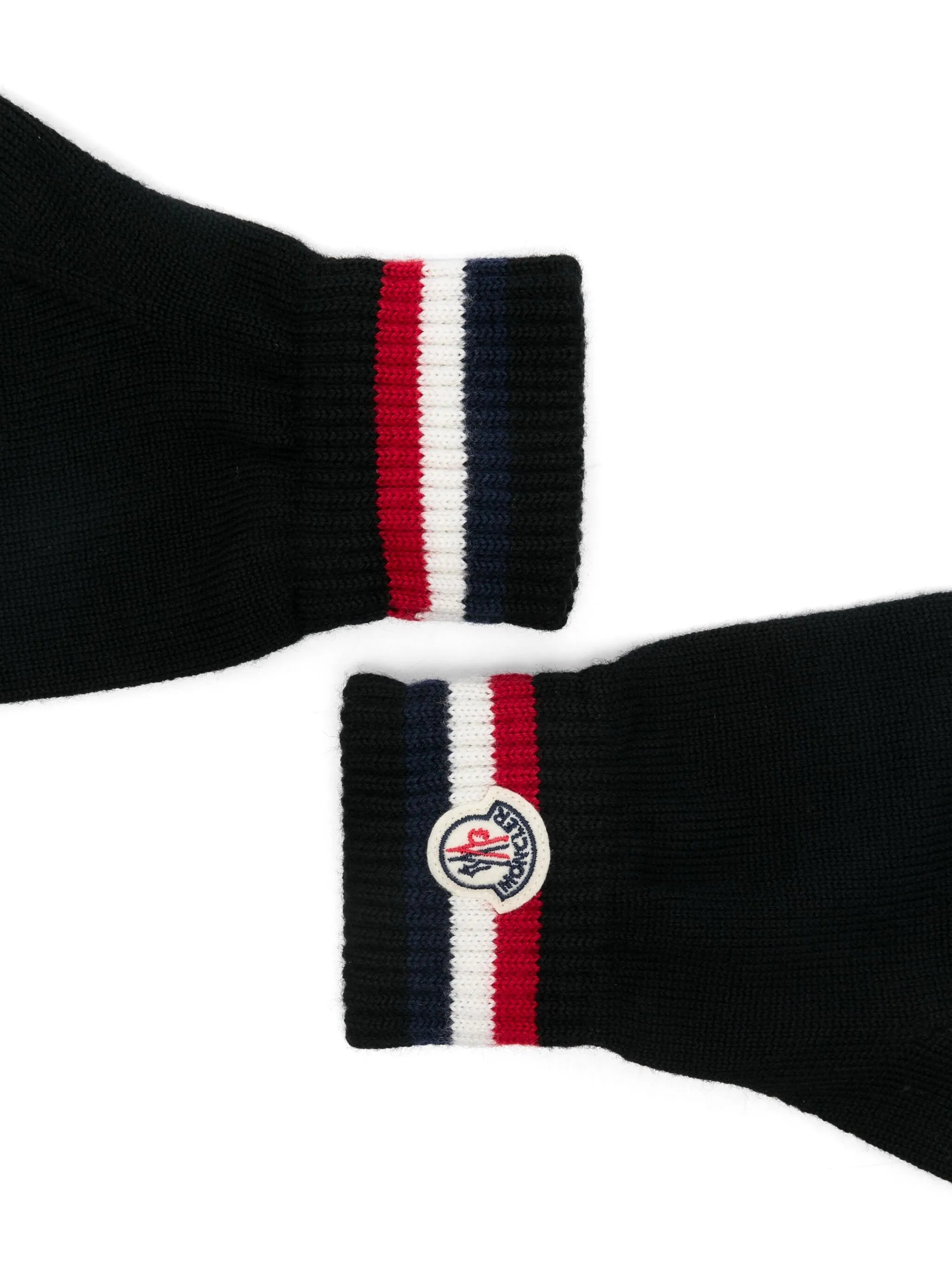 MONCLER Logo Patch Knitted Gloves Black – MAISONDEFASHION.COM MONCLER Logo Patch Knitted Gloves Black – MAISONDEFASHION.COM