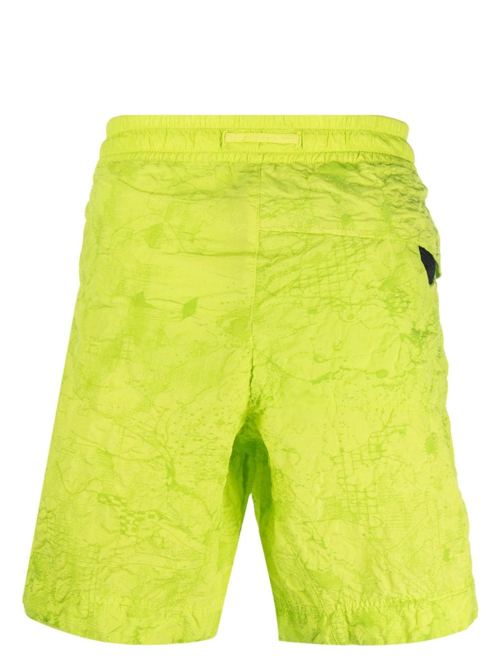 STONE ISLAND SHADOW PROJECT Nylon Metal Waffle Swim Shorts Neon