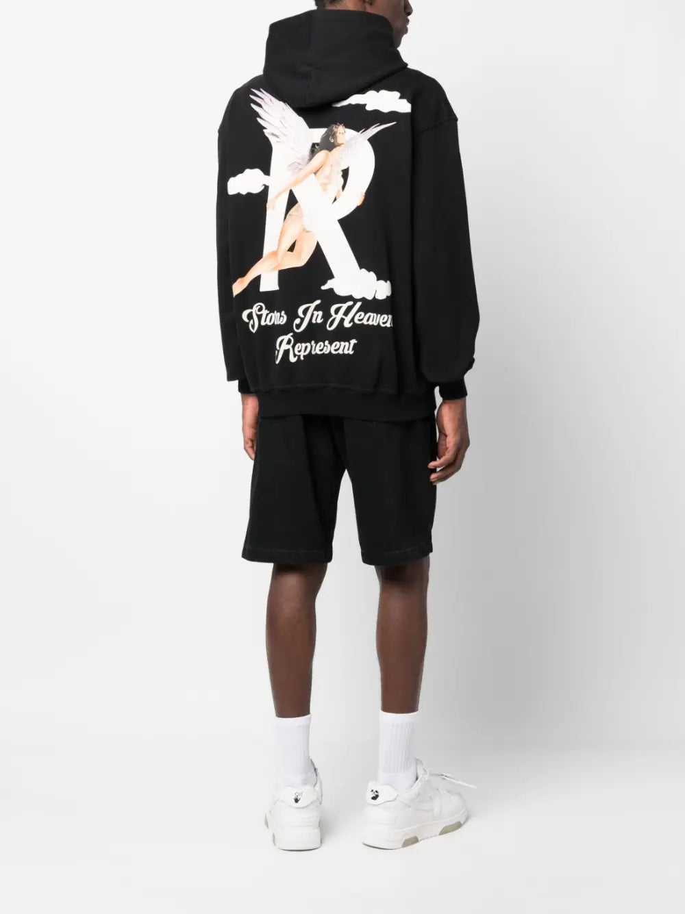 REPRESENT CLOTHING FELPA STORM IS HEAVEN Bianco, Blu Uomo REPRESENT CLOTHING FELPA STORM IS HEAVEN Bianco, Blu Uomo