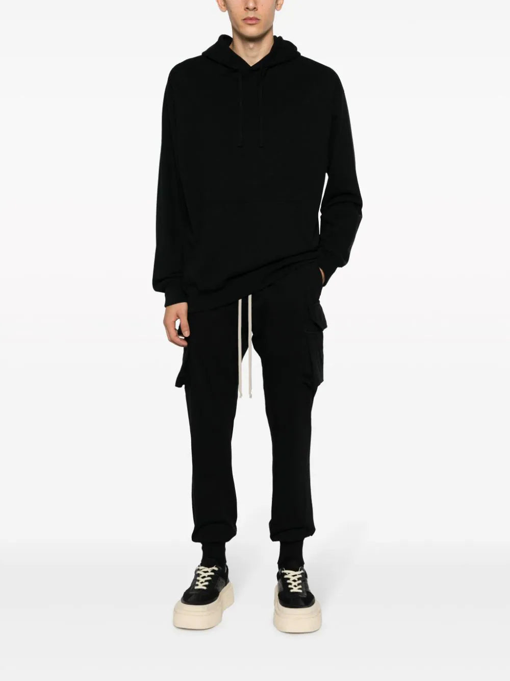 RICK OWENS DRKSHDW MEN Mastodon Cut Knit Cargo-Pocket Track