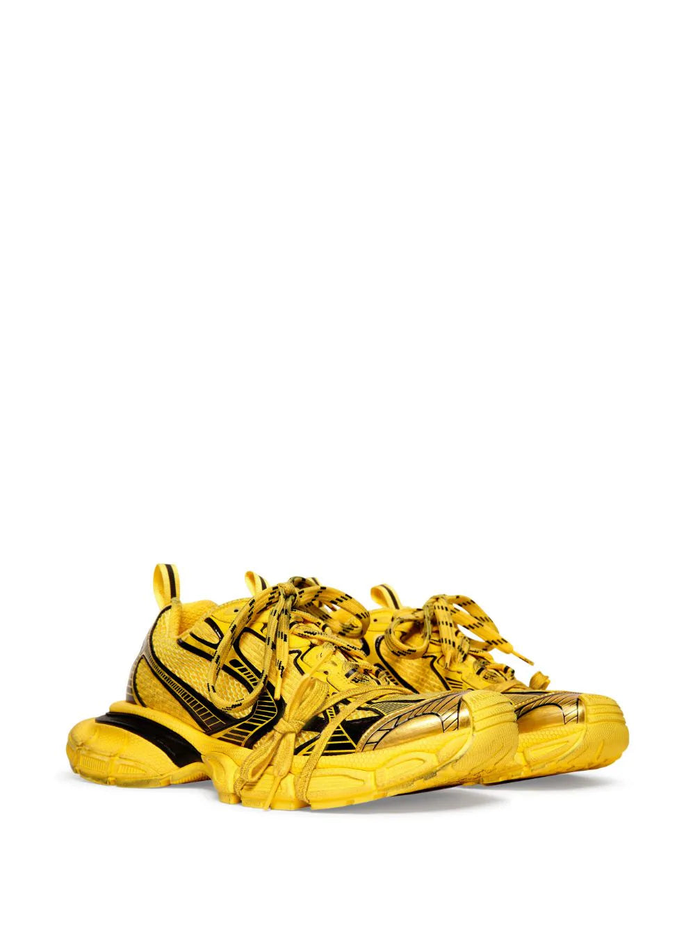 BALENCIAGA MEN 3XL Chunky Mesh Sneakers Yellow – MAISONDEFASHION.COM