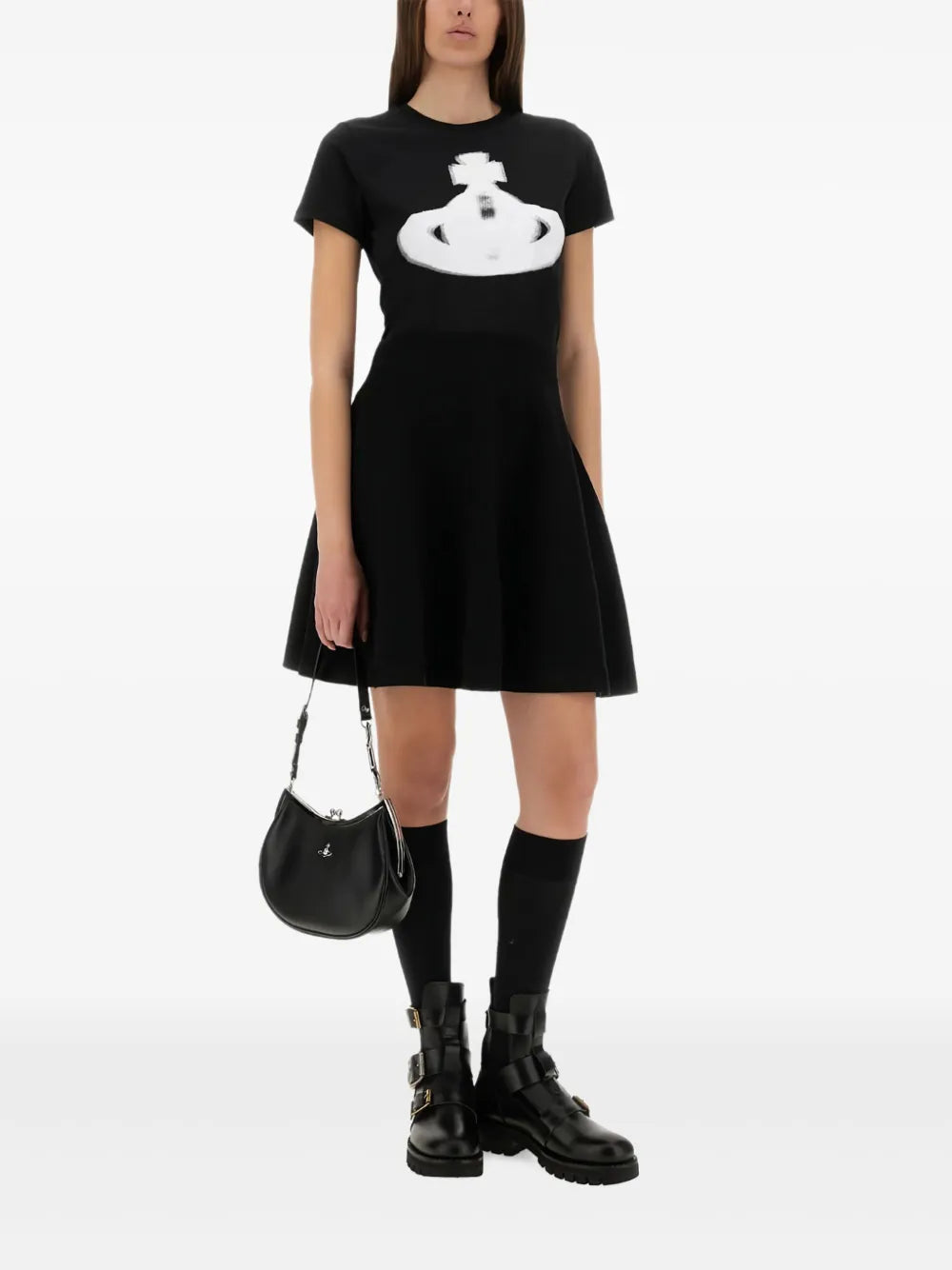 VIVIENNE WESTWOOD WOMEN Halftone Orb Peru T-shirt Black