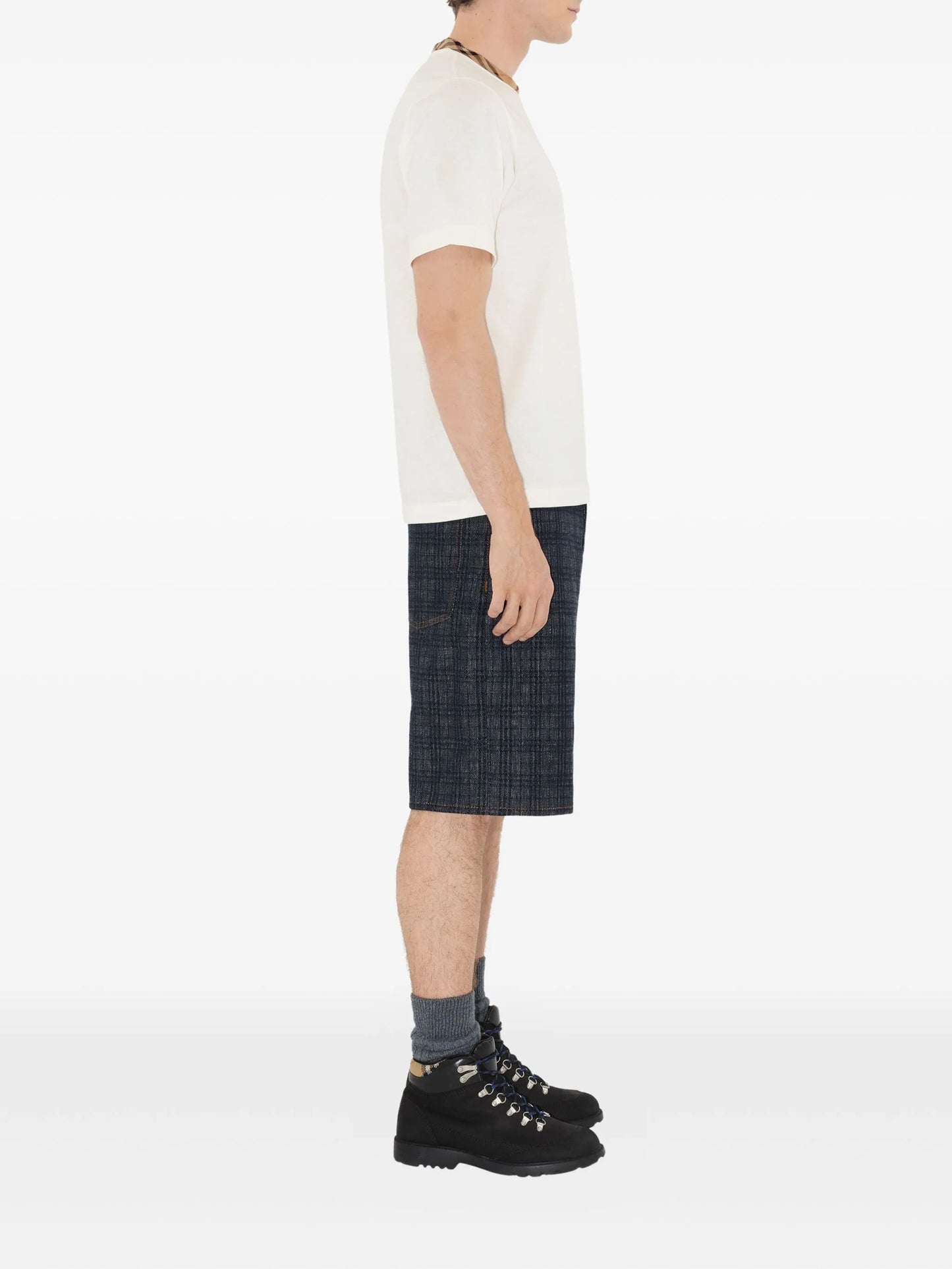 BURBERRY Checked-trim Cotton T-shirt White - MAISONDEFASHION.COM
