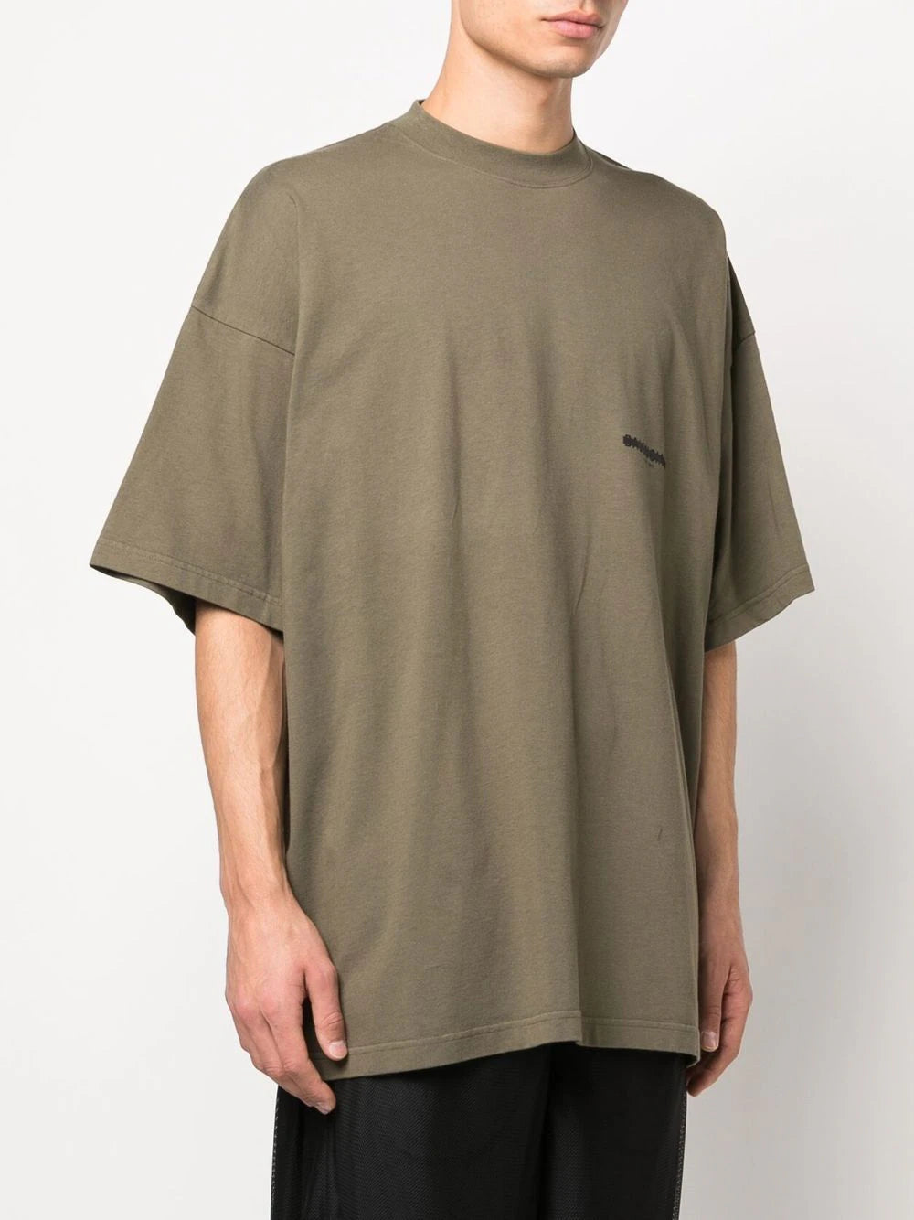 BALENCIAGA Strike 1917 Oversized T-Shirt Khaki BALENCIAGA Strike 1917 Oversized T-Shirt Khaki