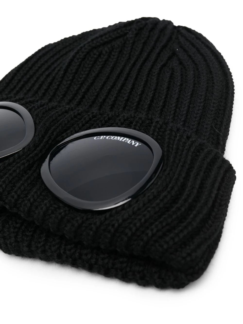 C.P. COMPANY Lens Goggle Knit Beanie Black – MAISONDEFASHION.COM