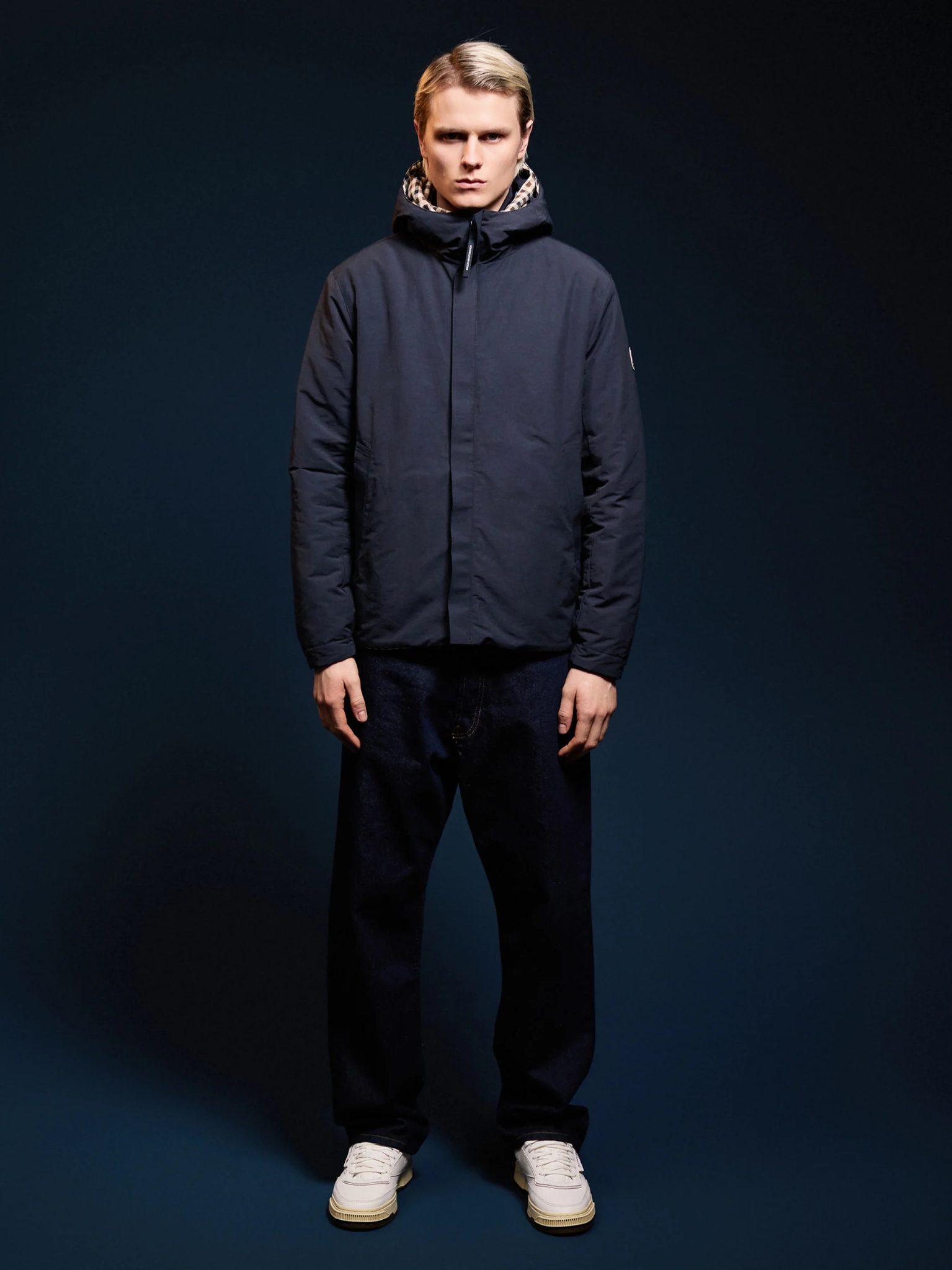 AQUASCUTUM Cotyl-CN Reversible Jacket Navy – MAISONDEFASHION.COM