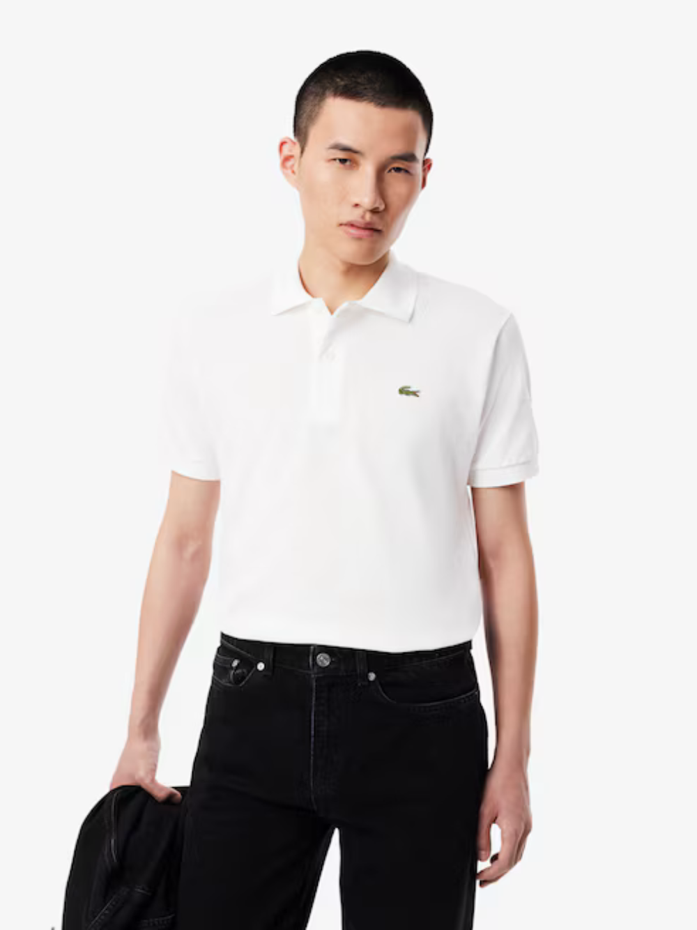 LACOSTE Classic Fit L.12.12 Original Polo Shirt White - MAISONDEFASHION.COM