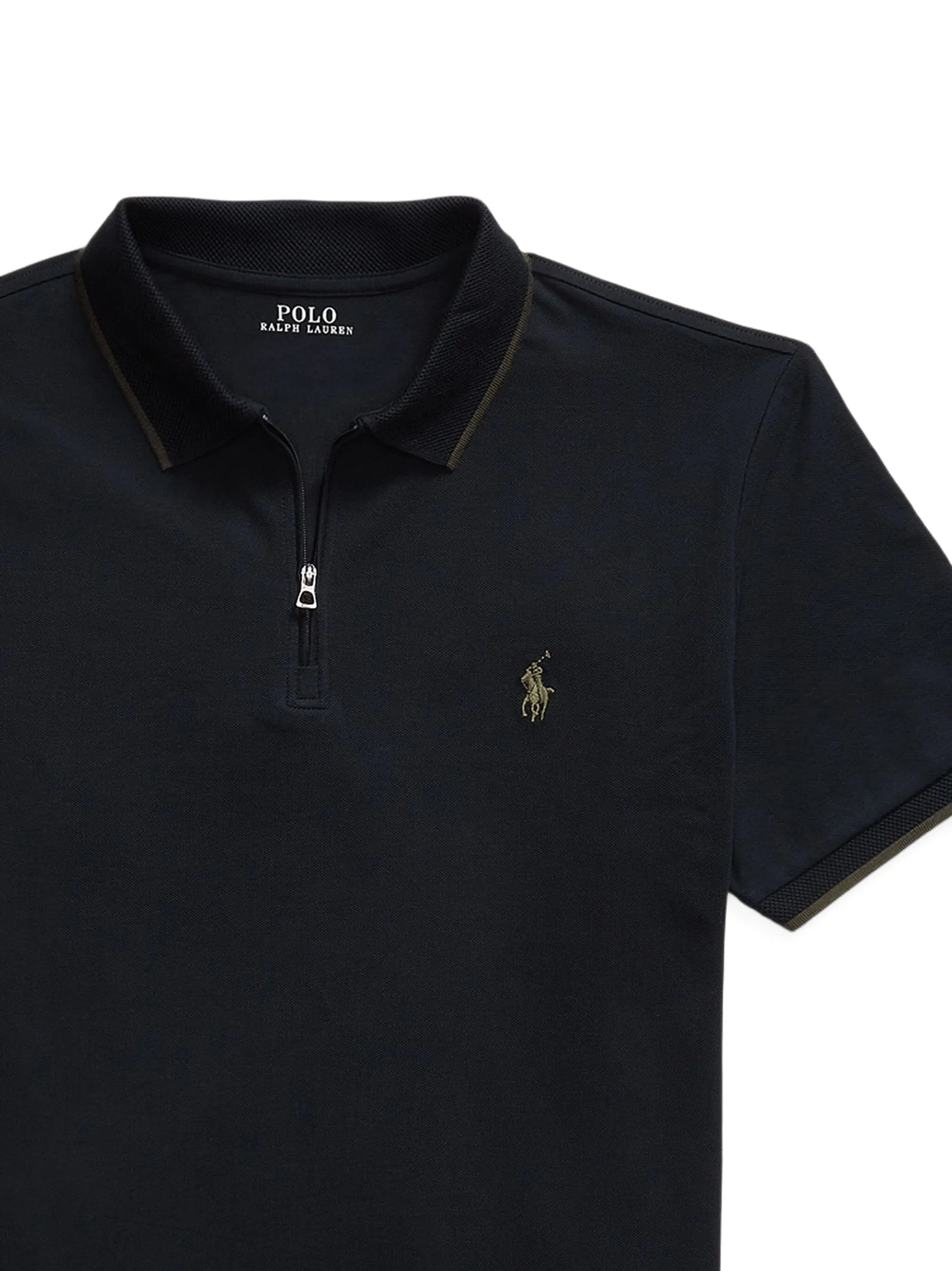 RALPH LAUREN Custom Slim Fit Stretch Oxford Mesh Polo Shirt