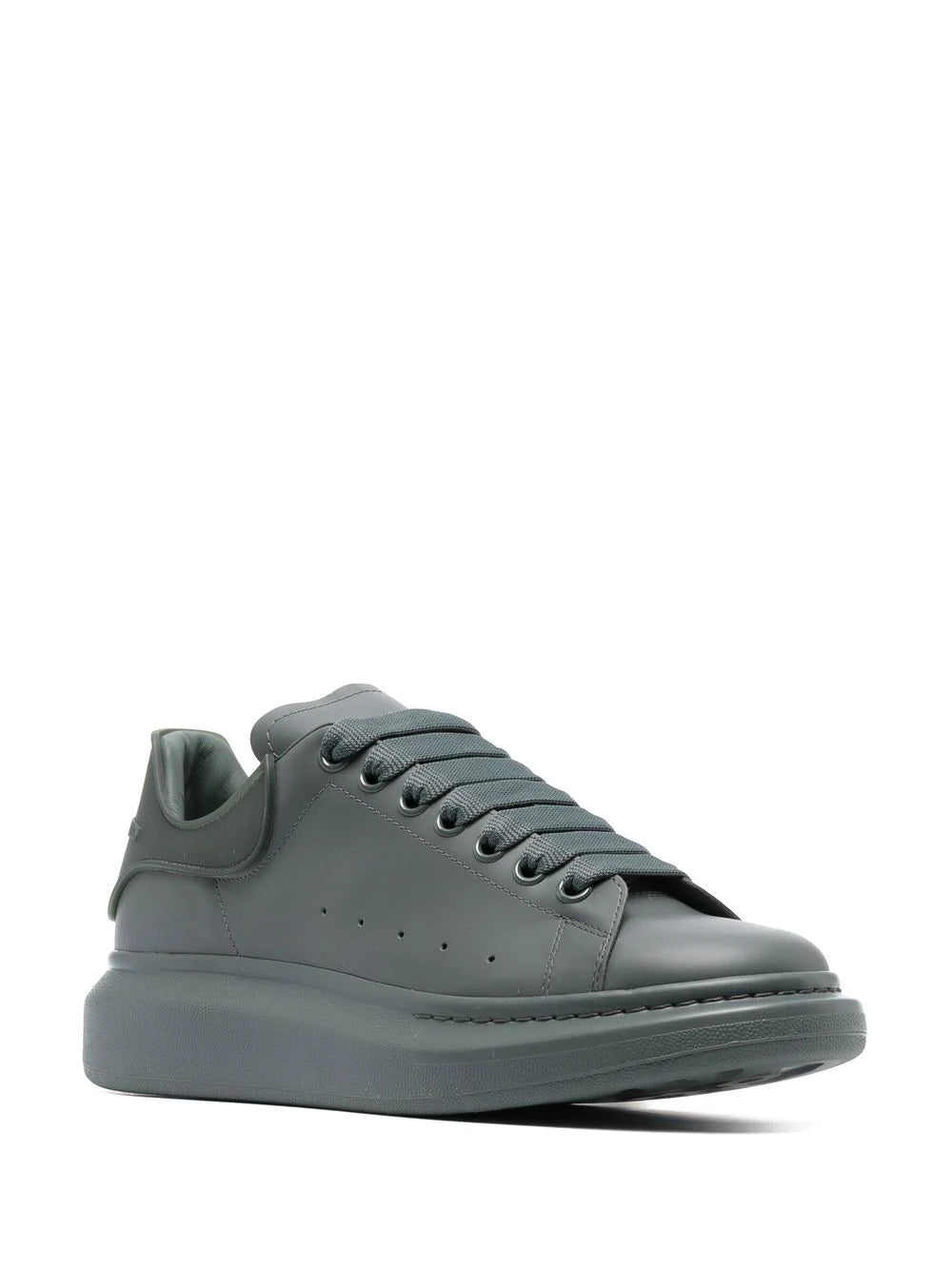 ALEXANDER MCQUEEN Oversized Lace-up Sneakers Grey Green