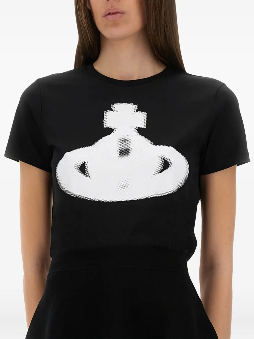 VIVIENNE WESTWOOD WOMEN Halftone Orb Peru T-shirt Black