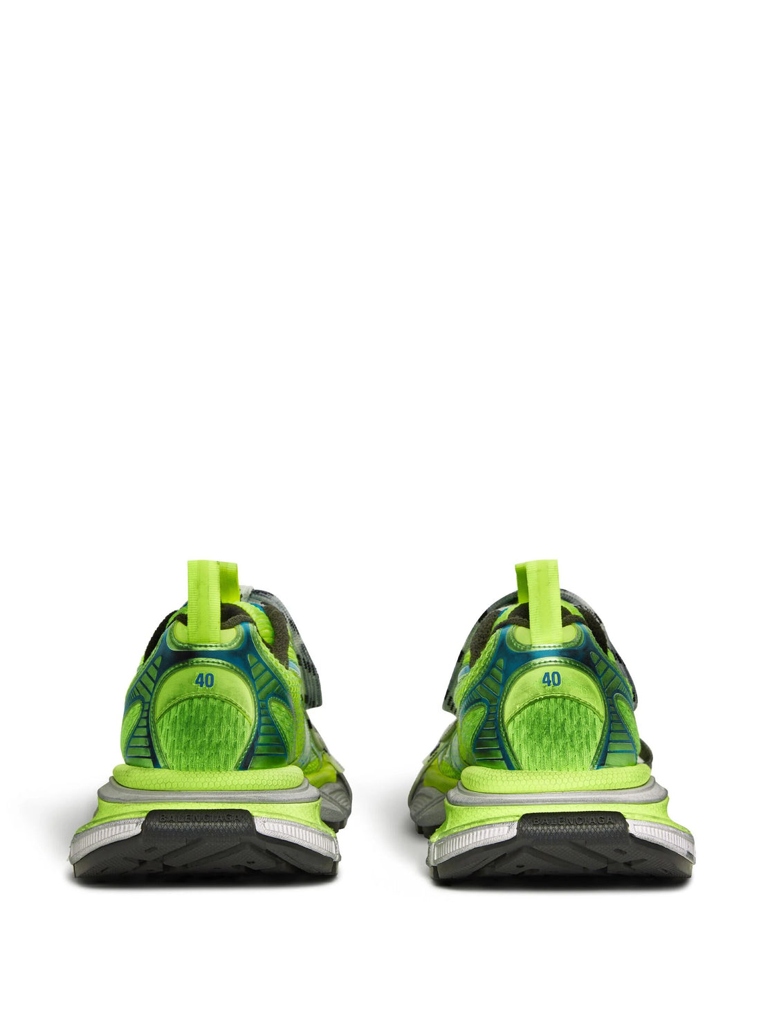 BALENCIAGA 3XL Chunky Low Top Sneakers Fluo Green/Blue - MAISONDEFASHION.COM