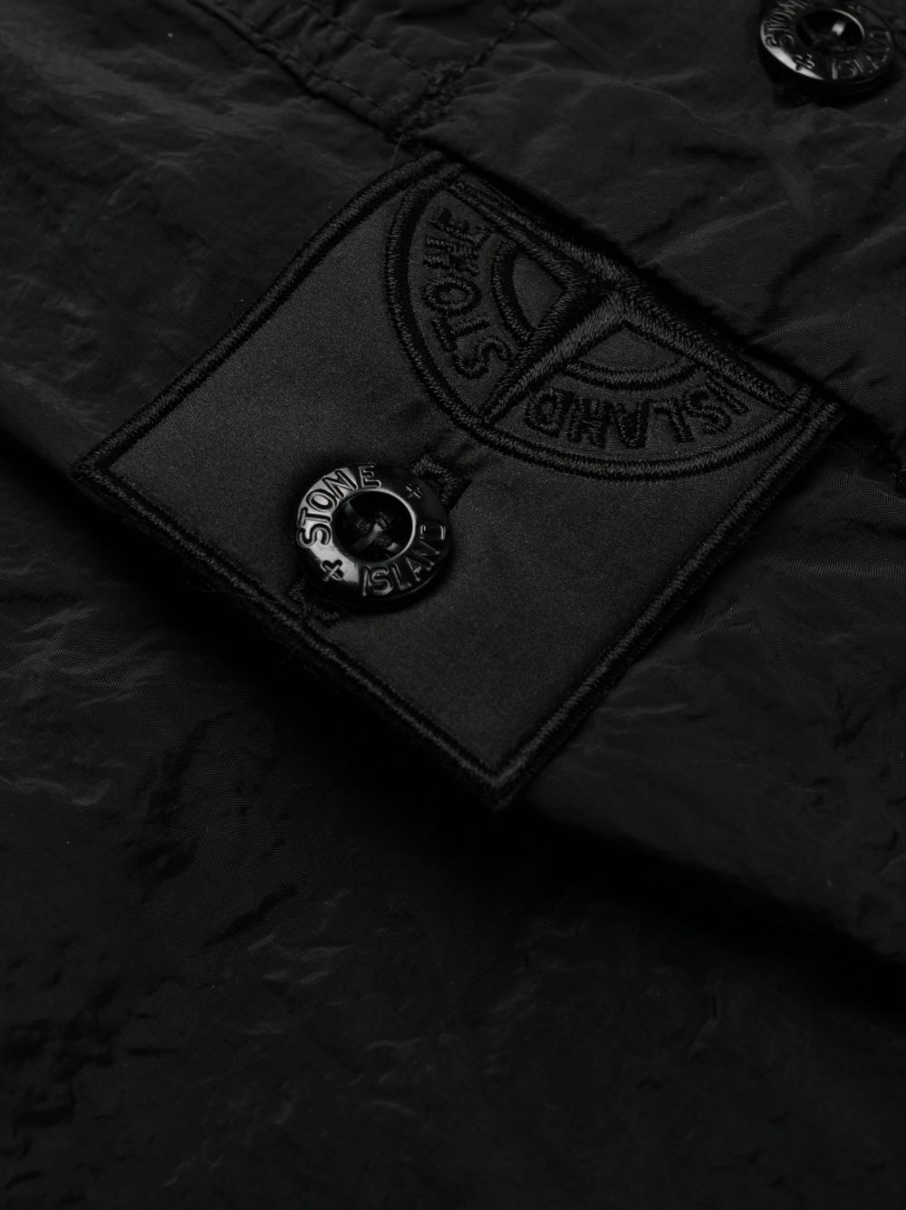STONE ISLAND SHADOW PROJECT Nylon Metal Waffle Swim Shorts Black