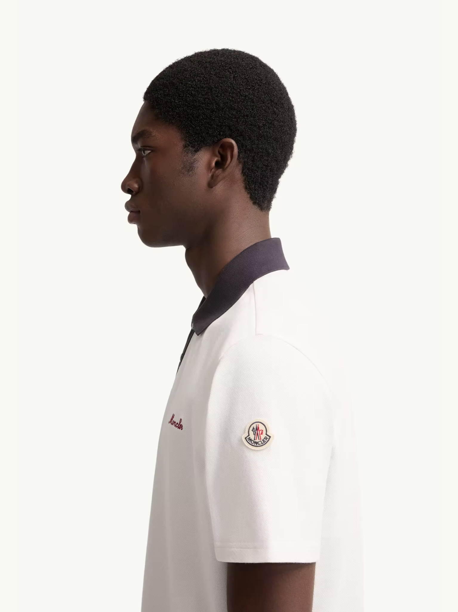 Moncler slim fit polo ポロシャツ MONCLER Slim-Fit Logo-Appliquéd Cotton-Piqué Polo Shirt for Men