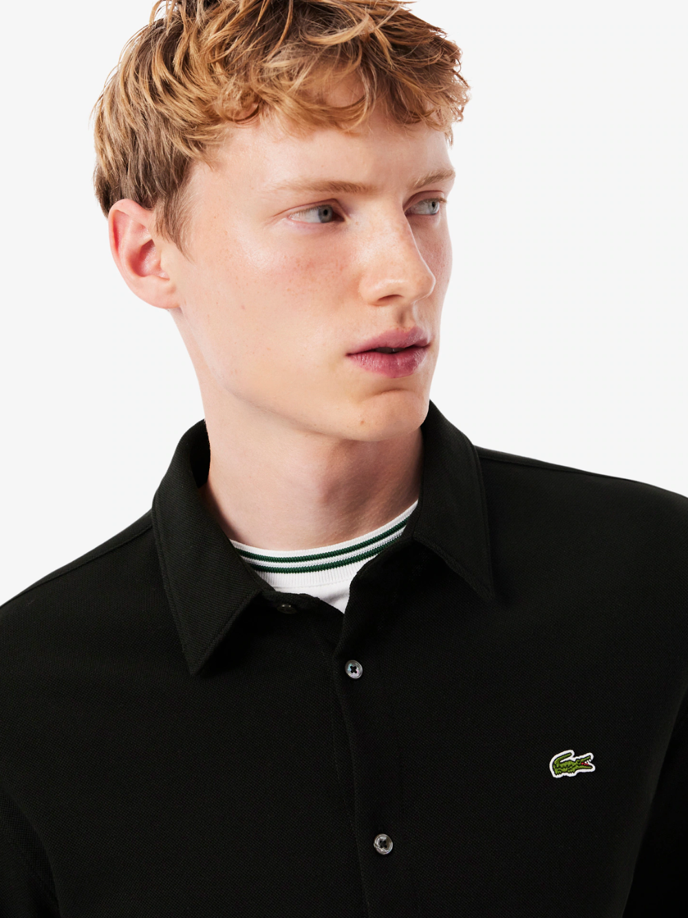 Lacoste Slim Fit Lacoste Black Button Down Shirt LACOSTE Slim Fit