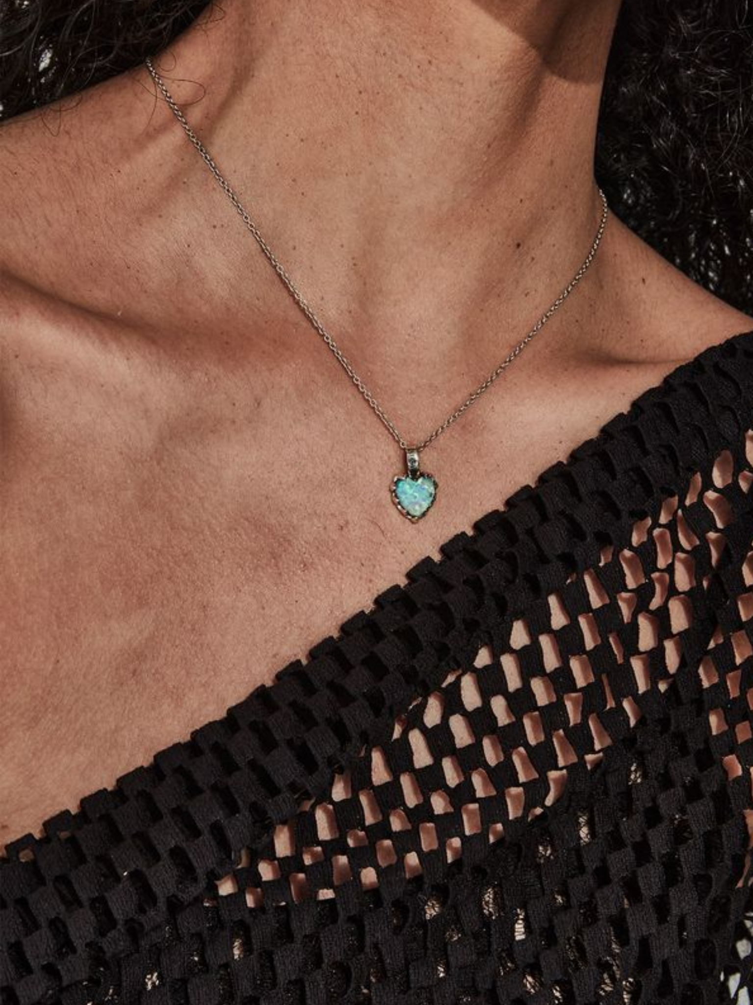 STOLEN GIRLFRIENDS CLUB WOMEN Love Claw Opal Necklace Silver