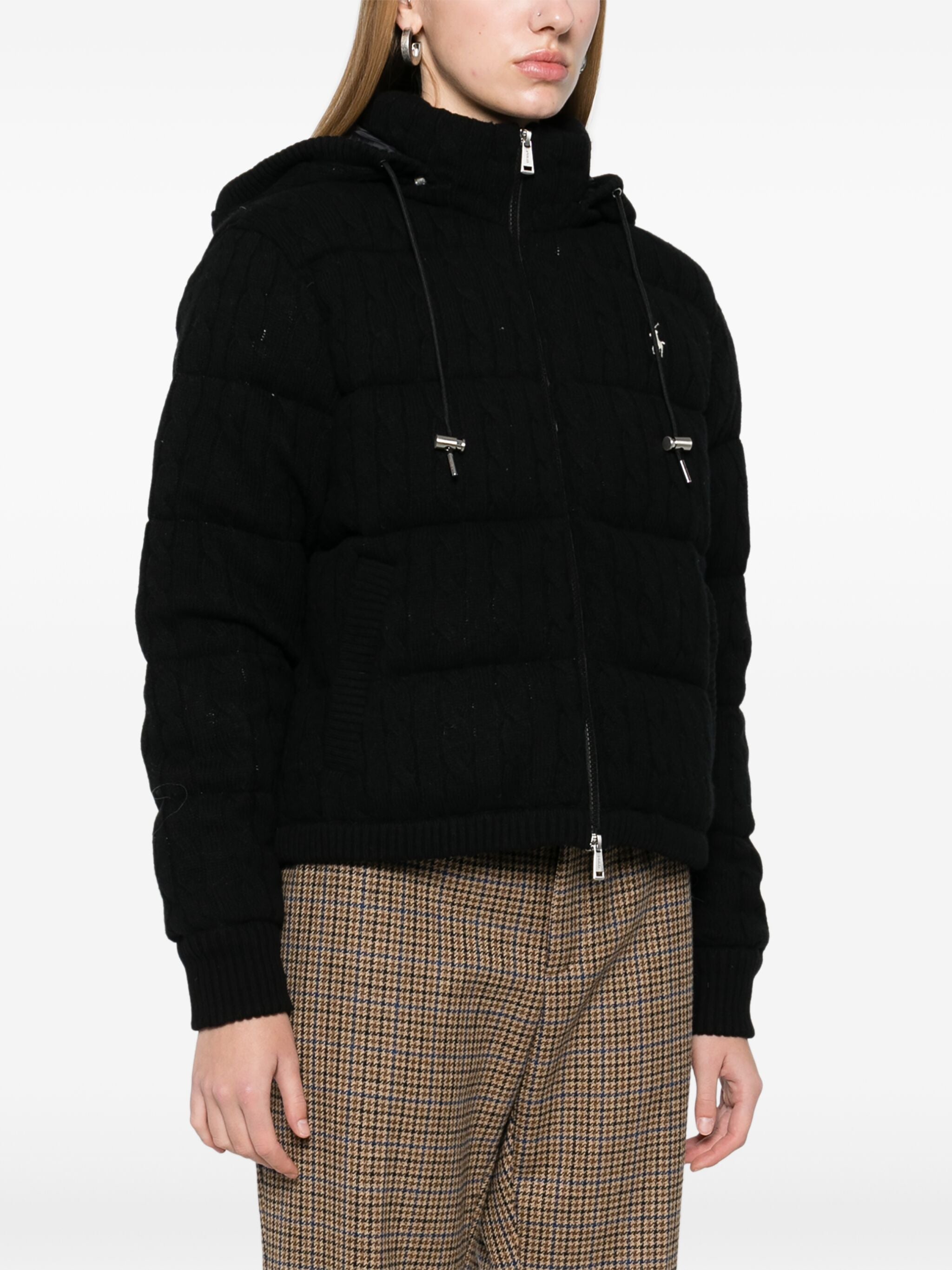 RALPH LAUREN WOMEN Pony Embroidered Insulated Jacket Black