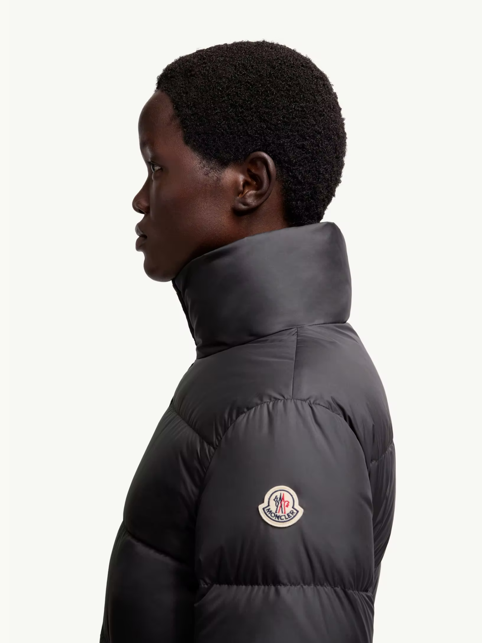 MONCLER WOMEN Brossette Zip-Up Puffer Jacket Black