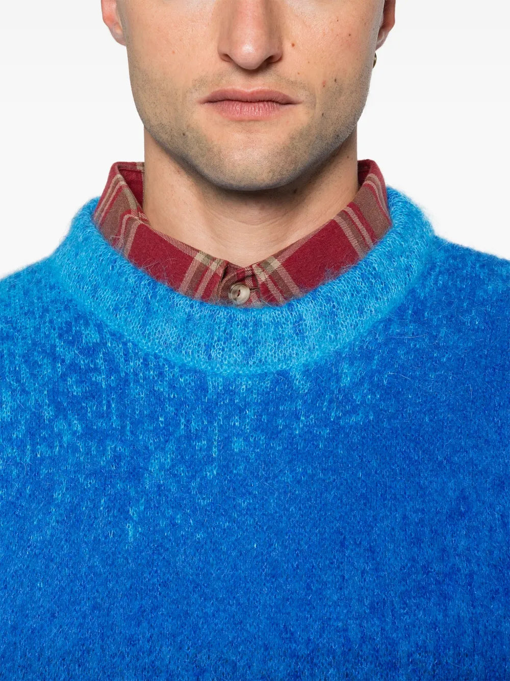 ERL Gradient Knit Sweater Blue - MAISONDEFASHION.COM