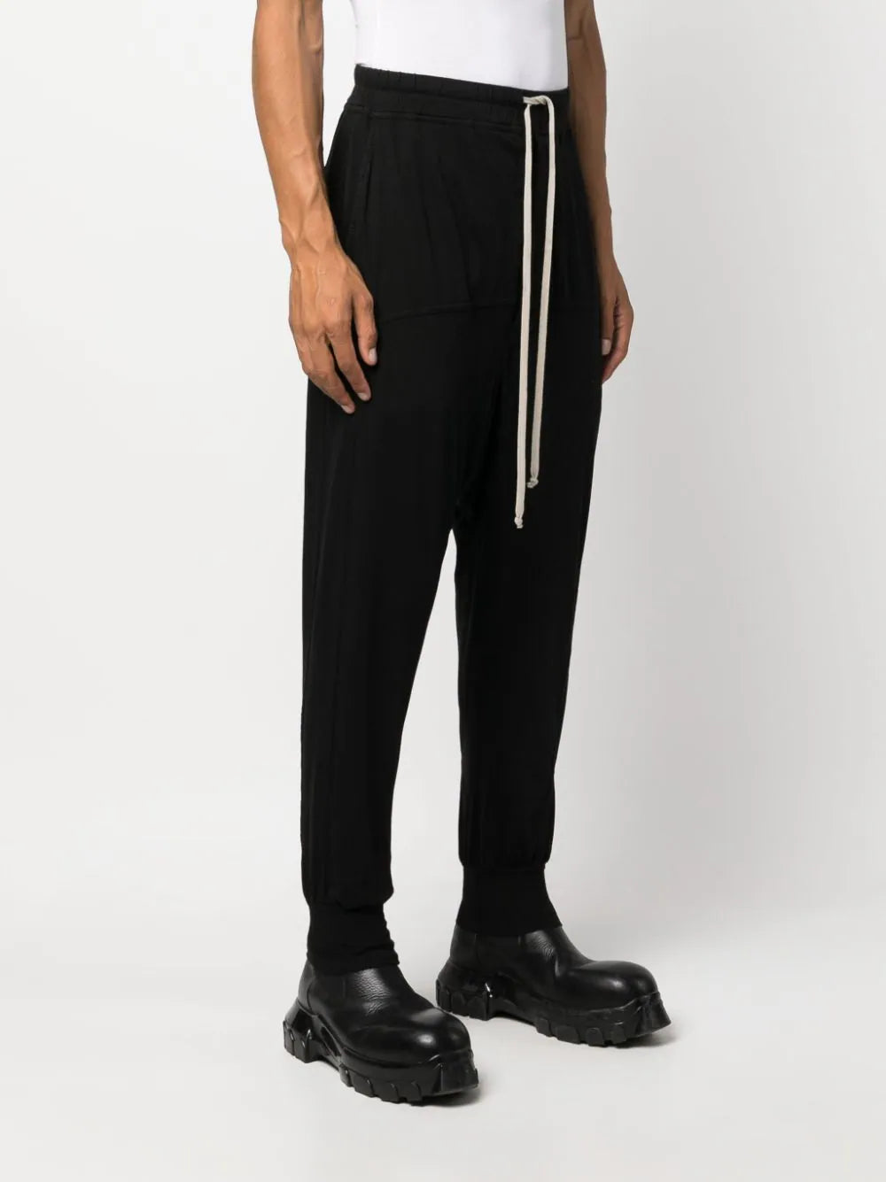 RICK OWENS DRKSHDW Prisoner Organic Cotton Drop-Crotch Trousers
