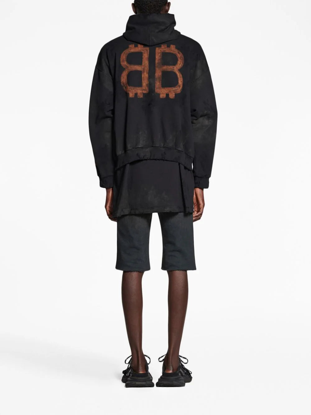 BALENCIAGA MEN Crypto BB Print Hoodie Black – MAISONDEFASHION.COM